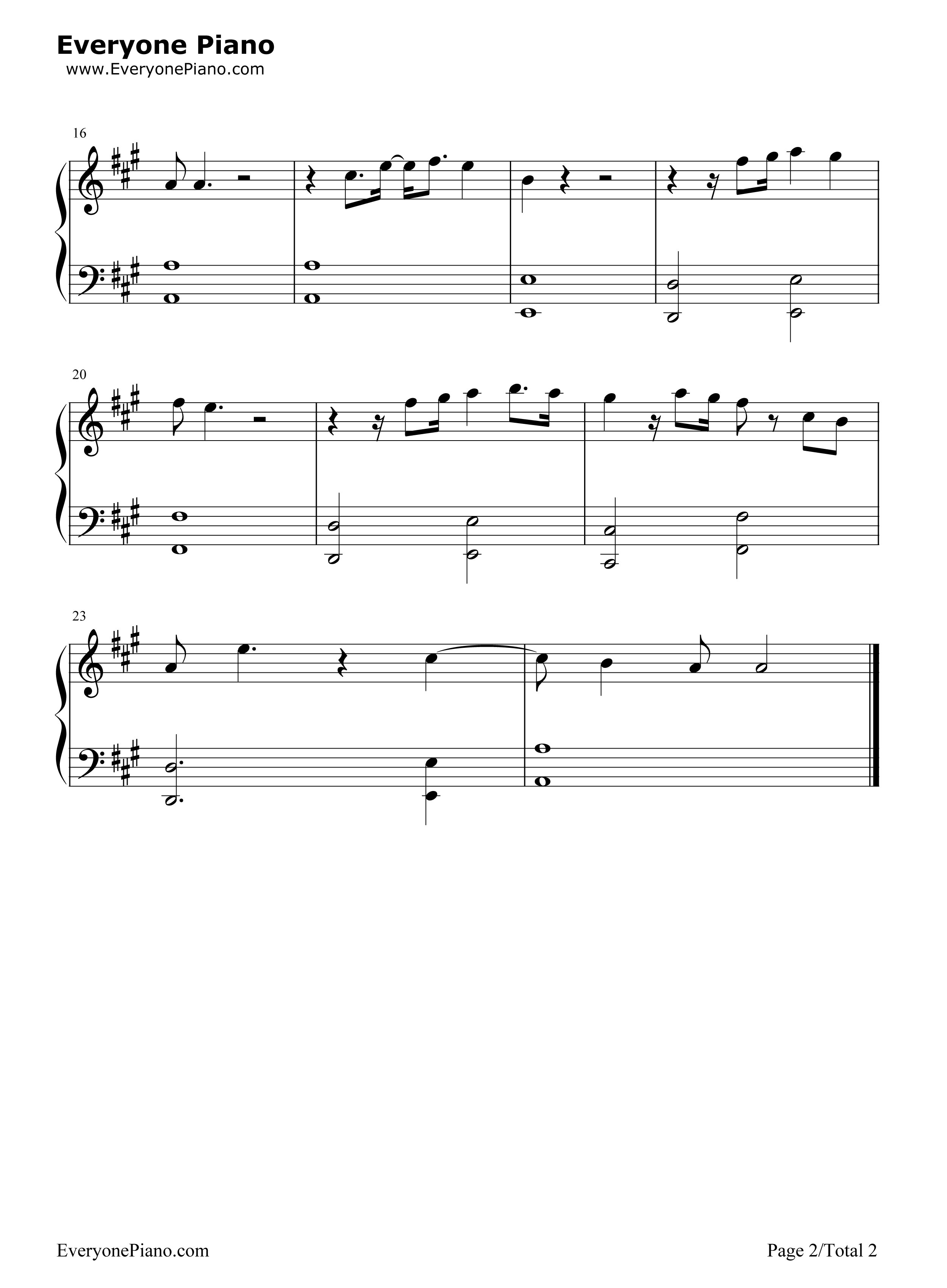 光线背后钢琴谱_萧敬腾