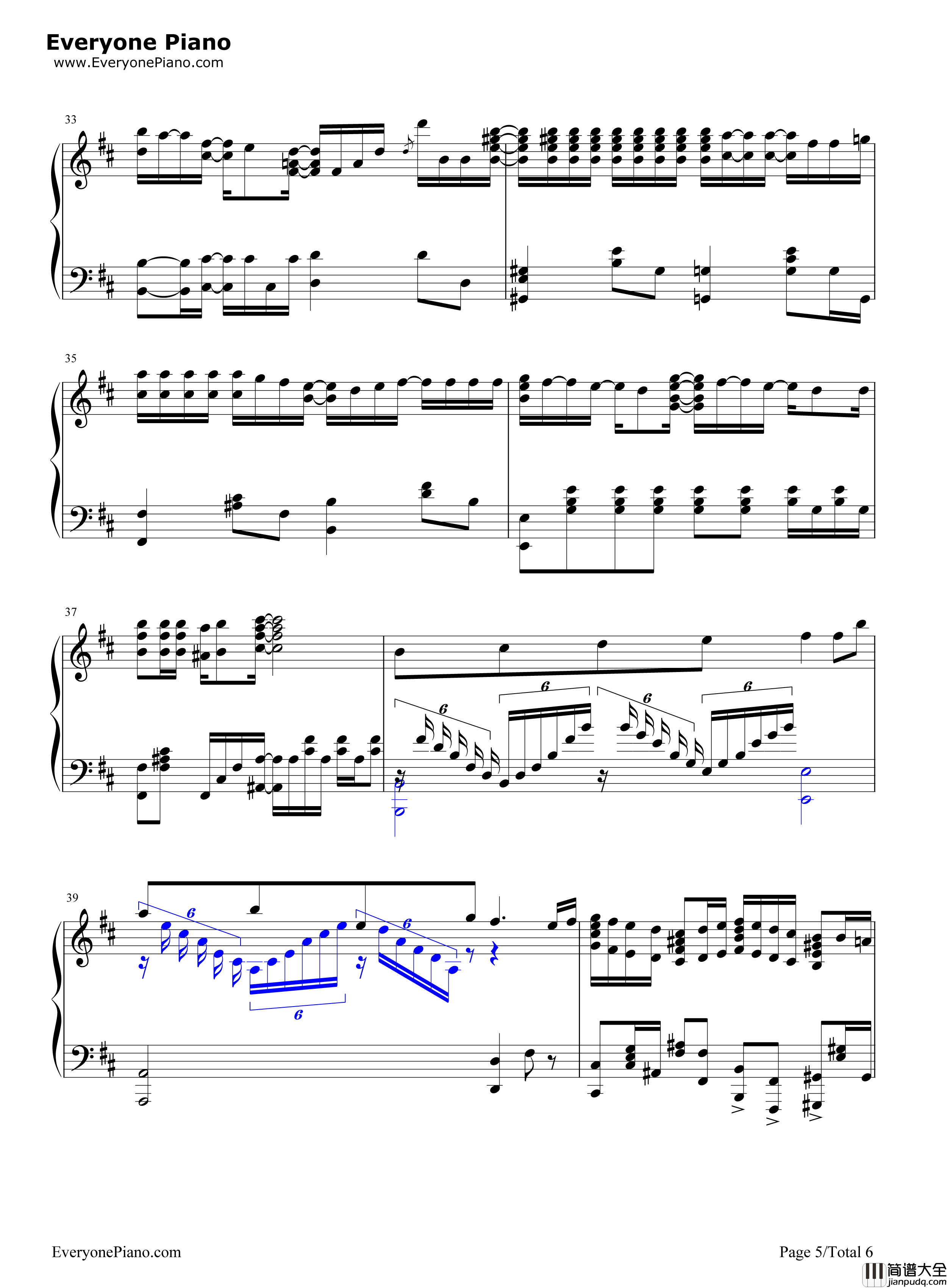 热情のスペクトラム钢琴谱_生物股长