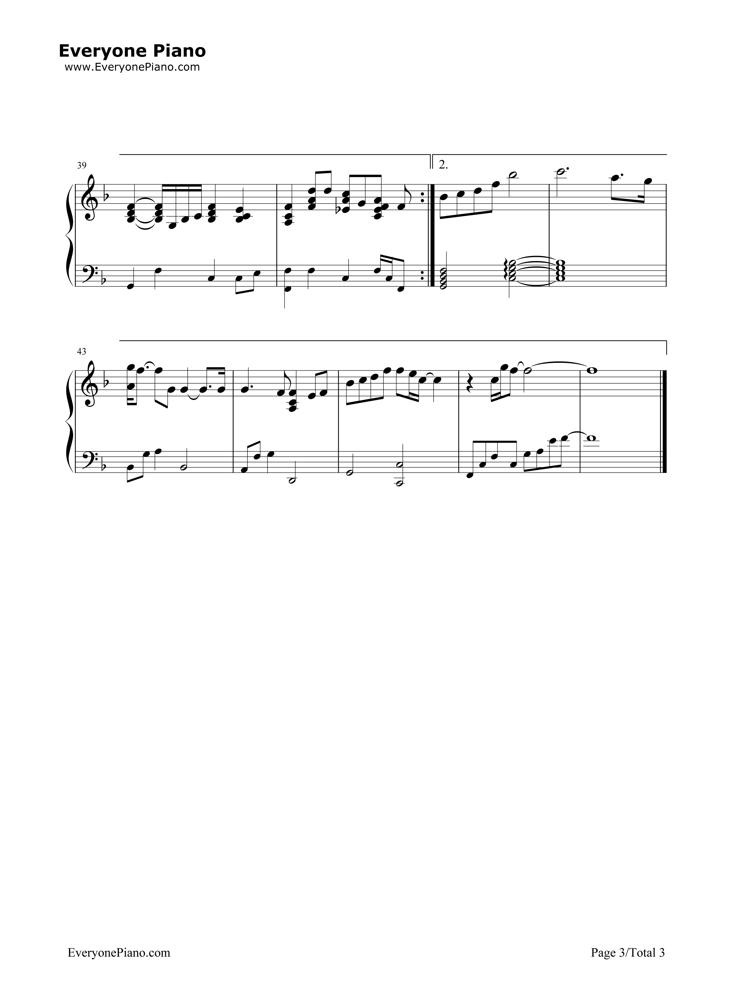 想念你钢琴谱_金范秀