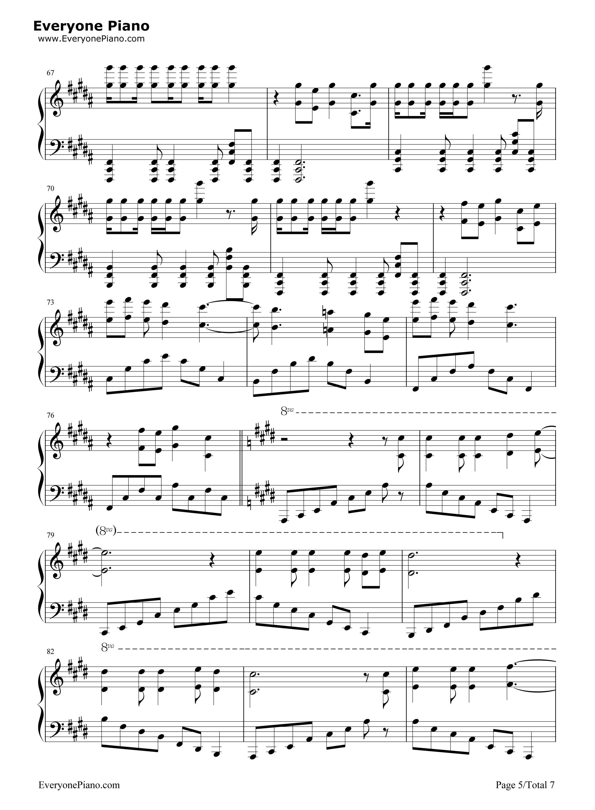 The_Fox钢琴谱_Ylvis