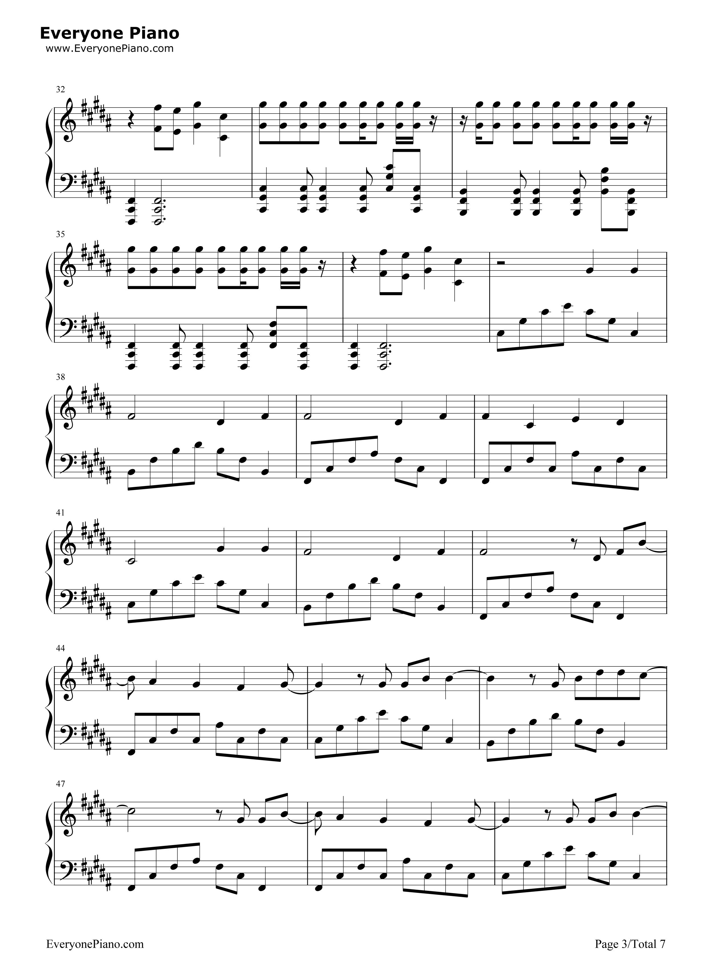 The_Fox钢琴谱_Ylvis