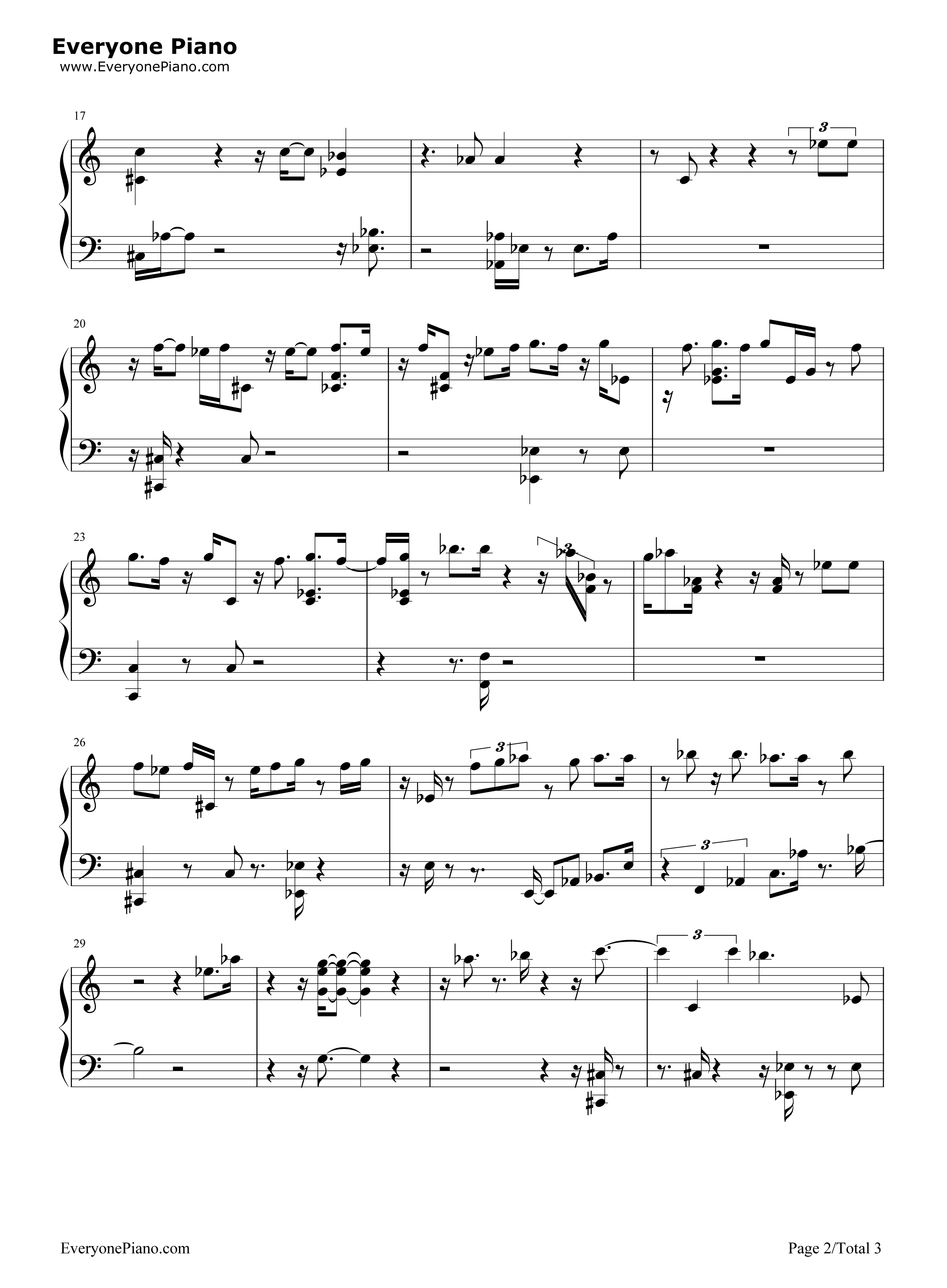 雪花火钢琴谱_冰无小雪（CV：早见沙织）