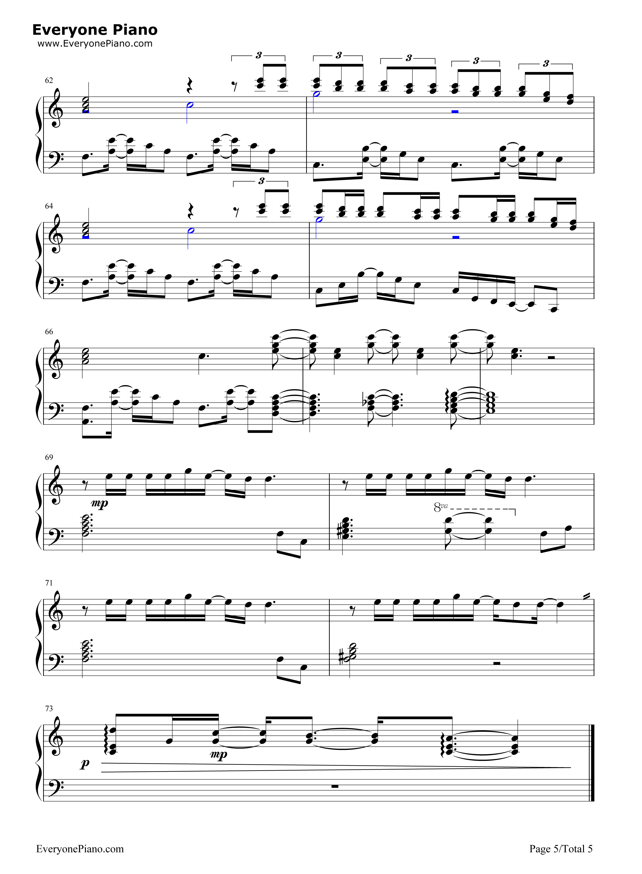 Here_Comes_A_Thought钢琴谱_Rebecca_Sugar