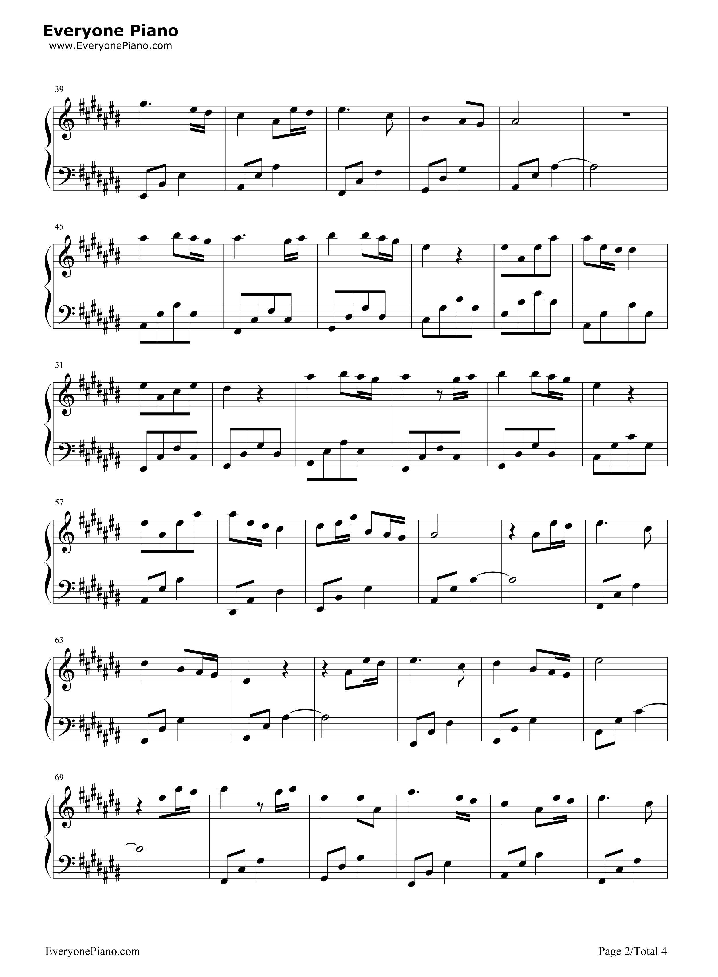 不说话钢琴谱_周深