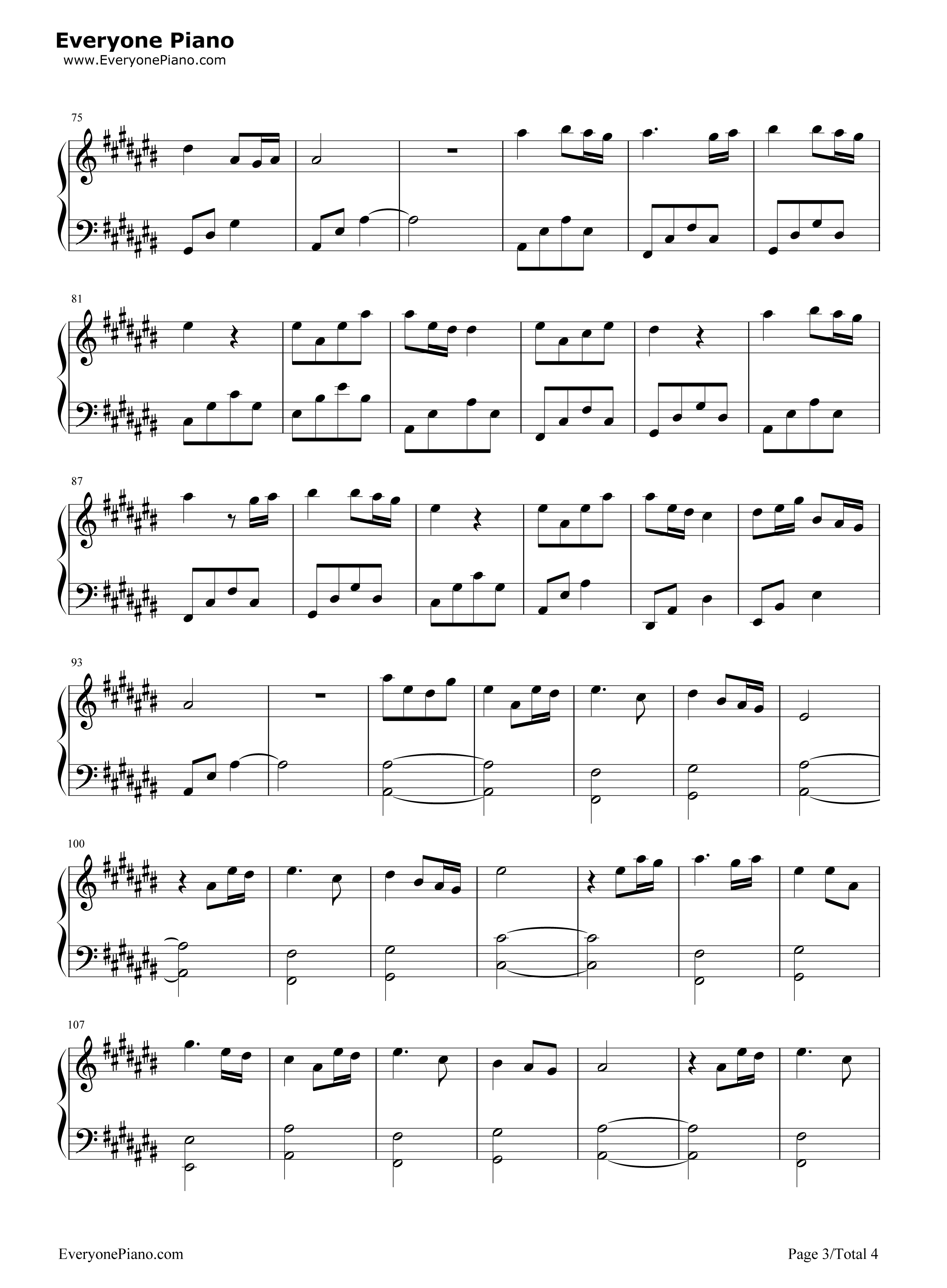 不说话钢琴谱_周深