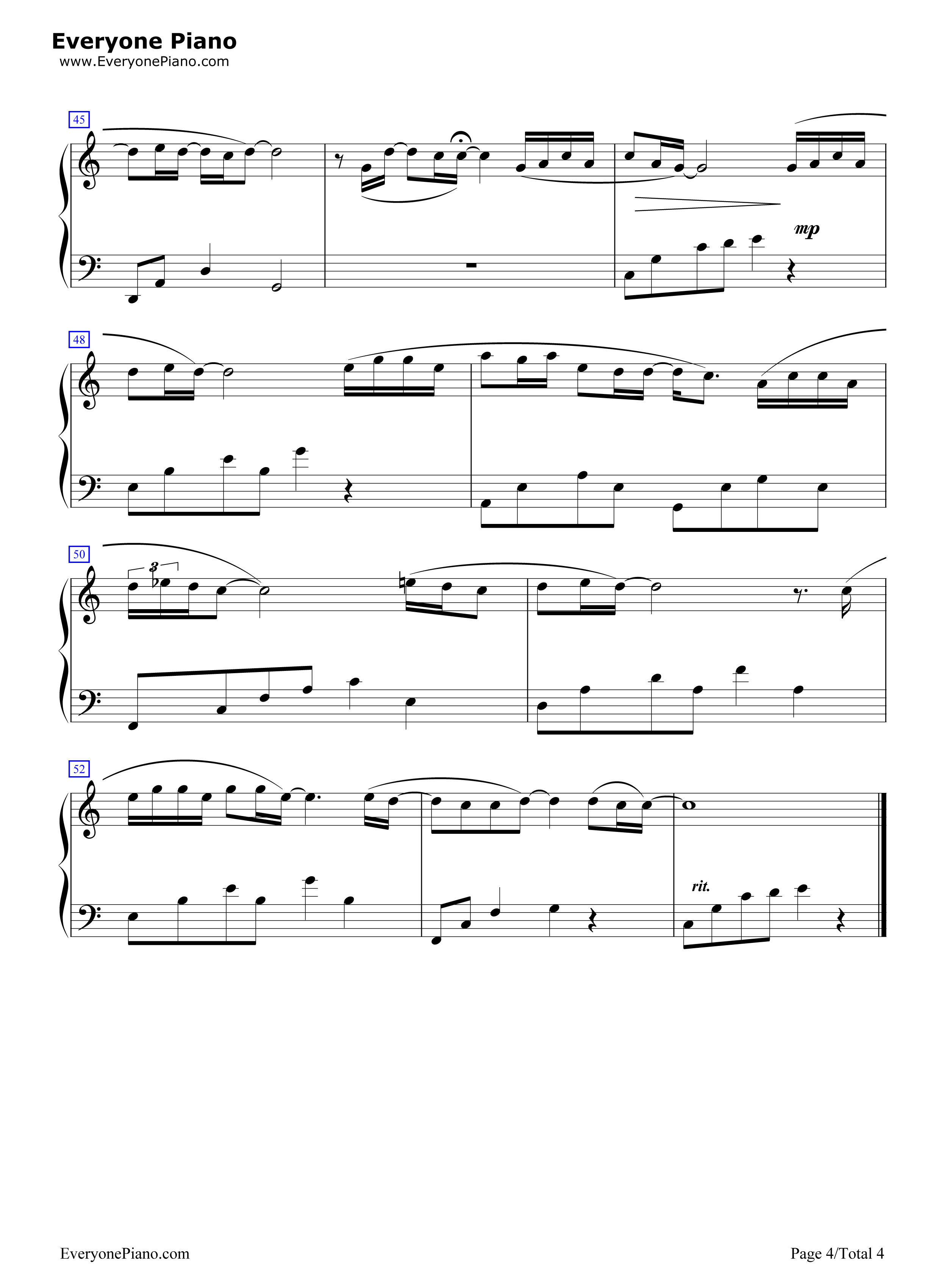 Only_With_My_Heart钢琴谱_朴正炫