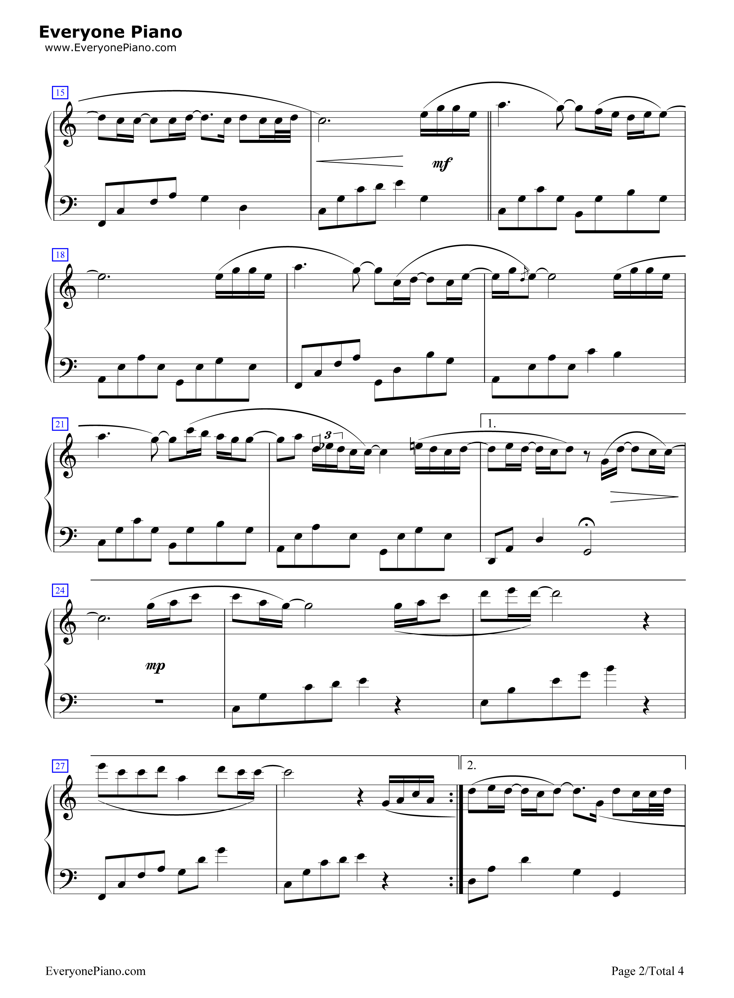 Only_With_My_Heart钢琴谱_朴正炫