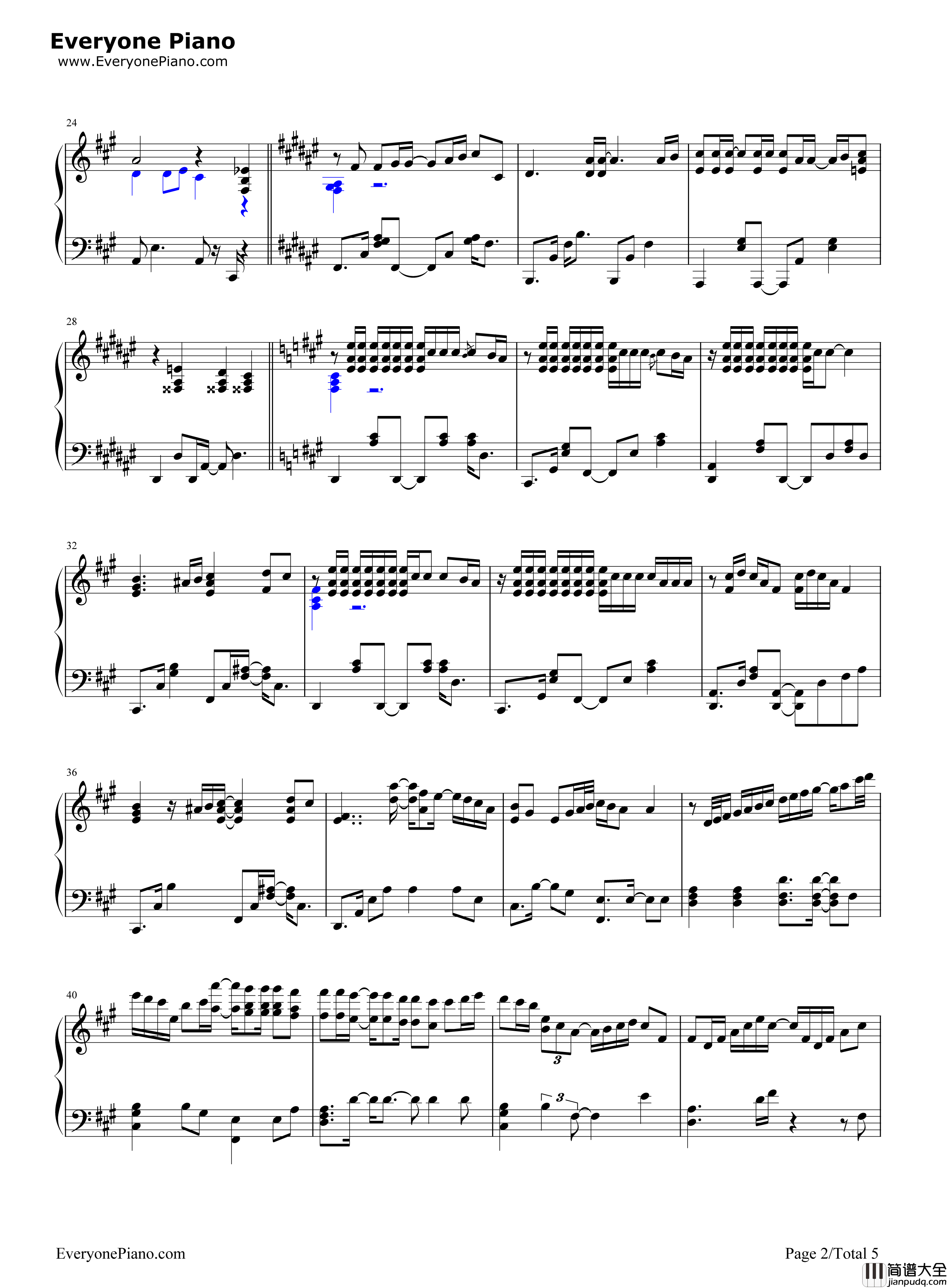 Rain钢琴谱_秦基博