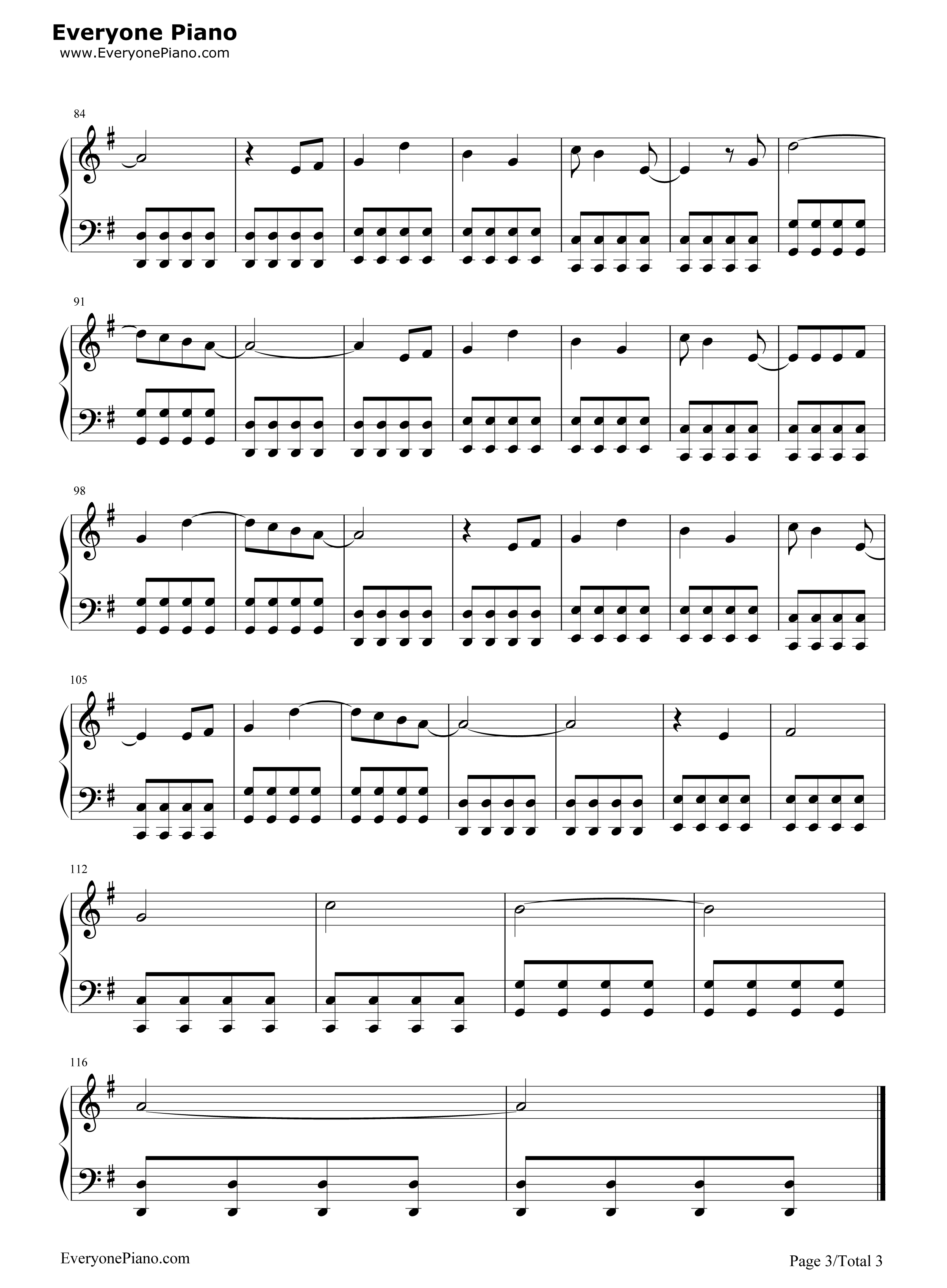 心之焰钢琴谱_邓紫棋