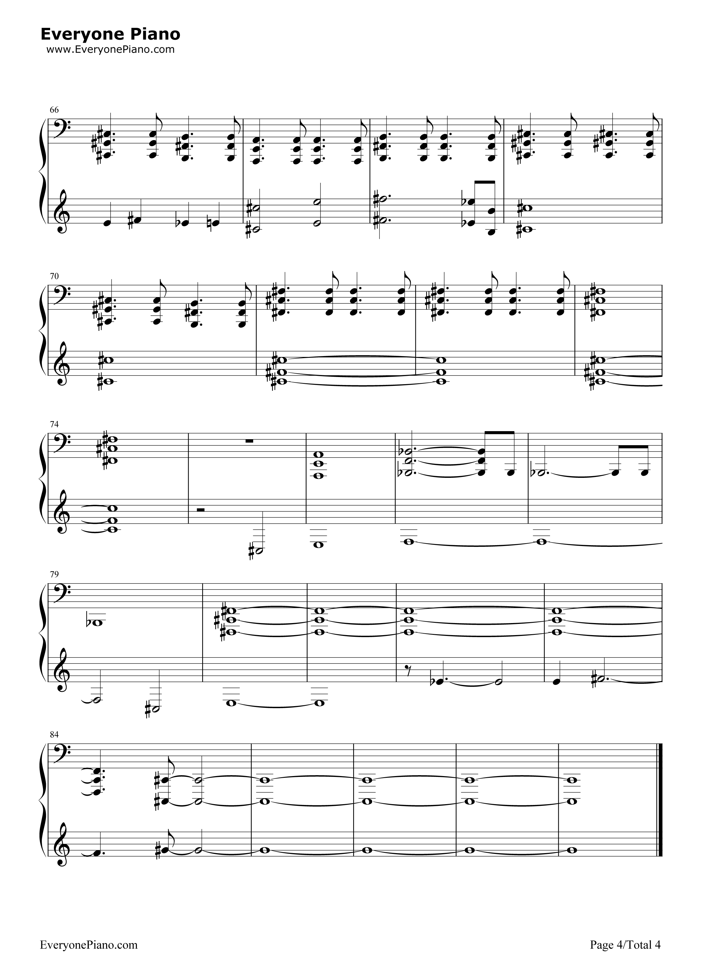 辐射4主题曲钢琴谱_Inon_Zur