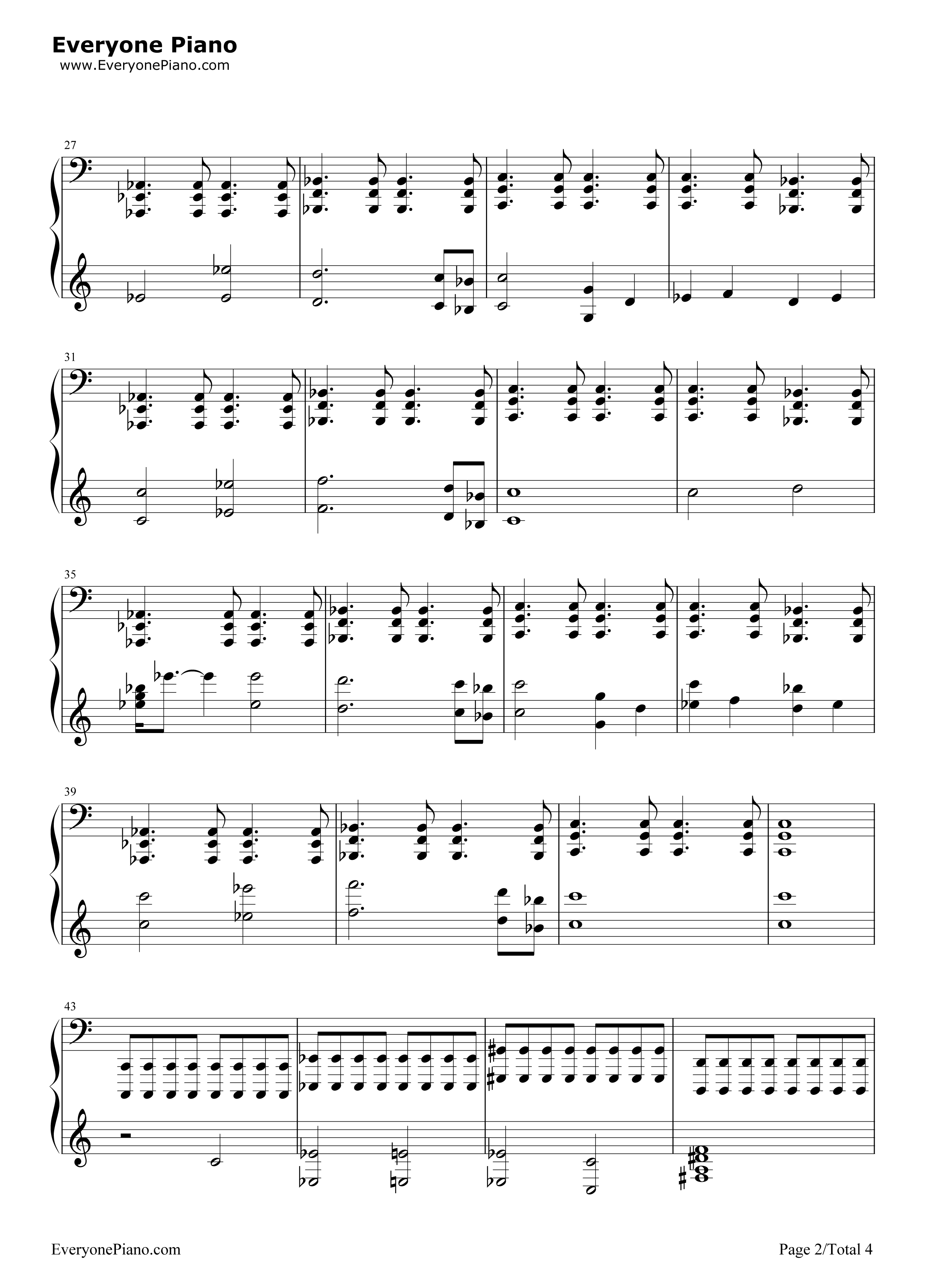 辐射4主题曲钢琴谱_Inon_Zur