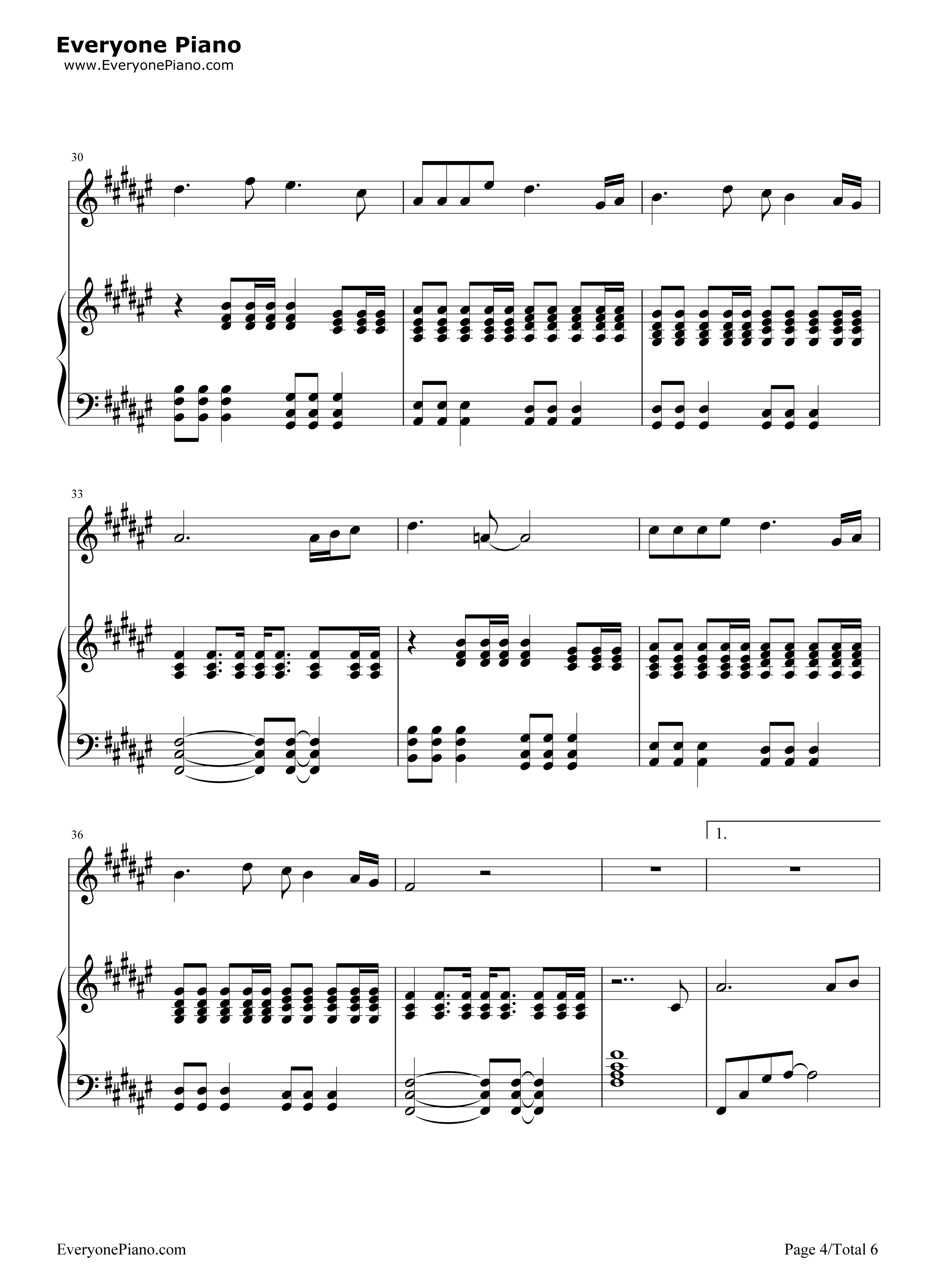 旅行钢琴谱_许巍