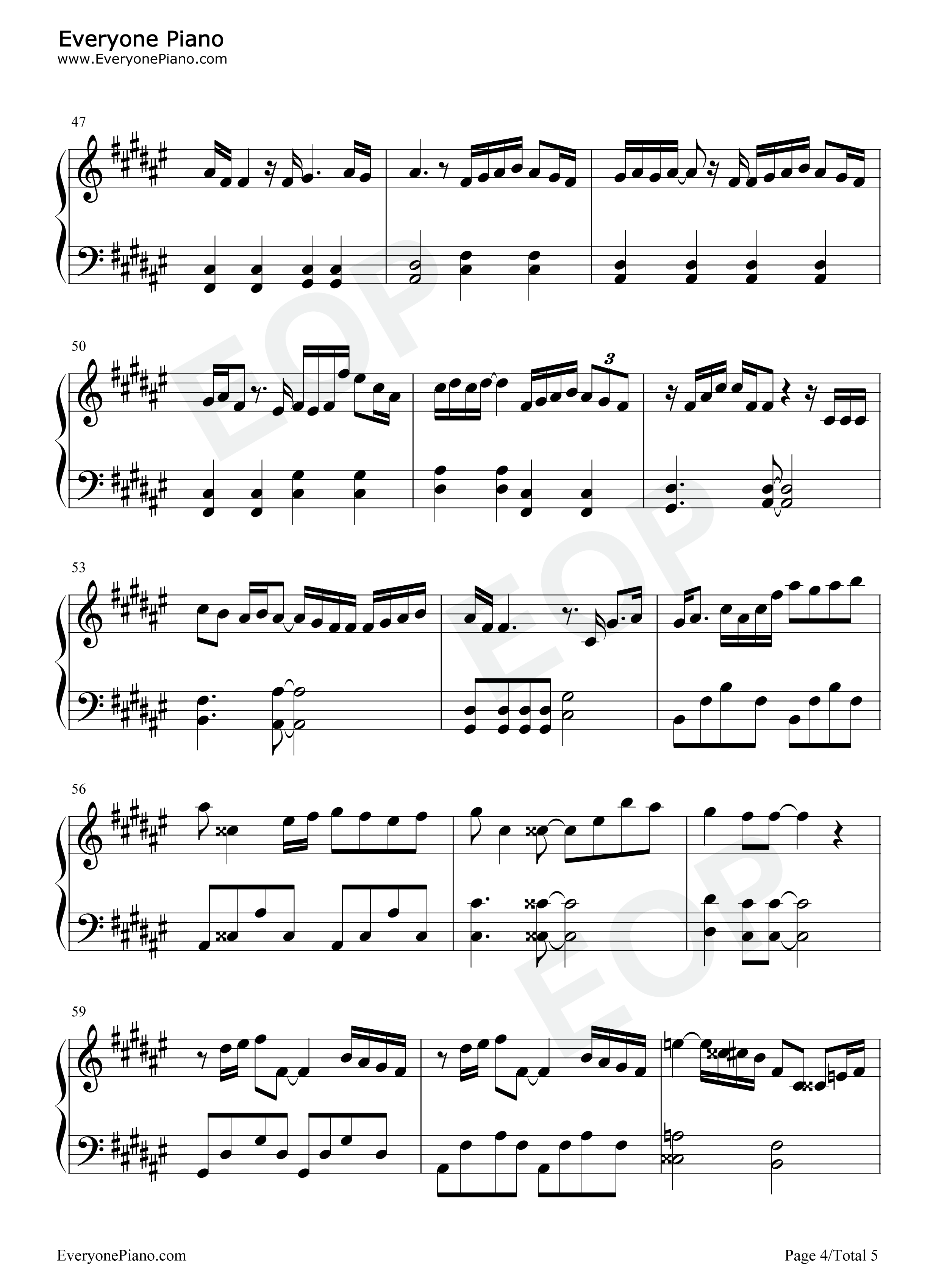 Turn_to_You钢琴谱_FANTASTICS_from_EXILE_TRIBE