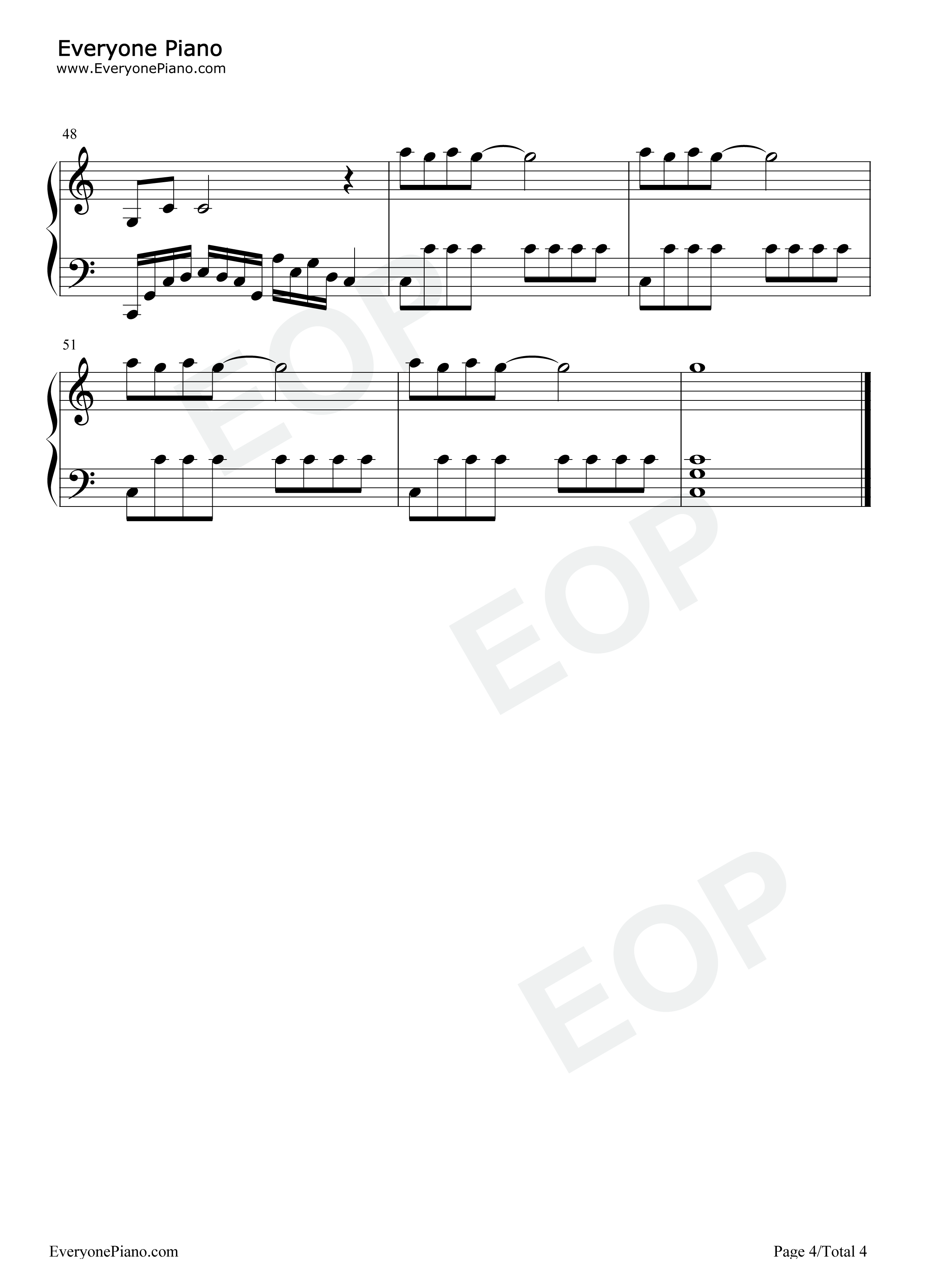 水中花钢琴谱_郁可唯