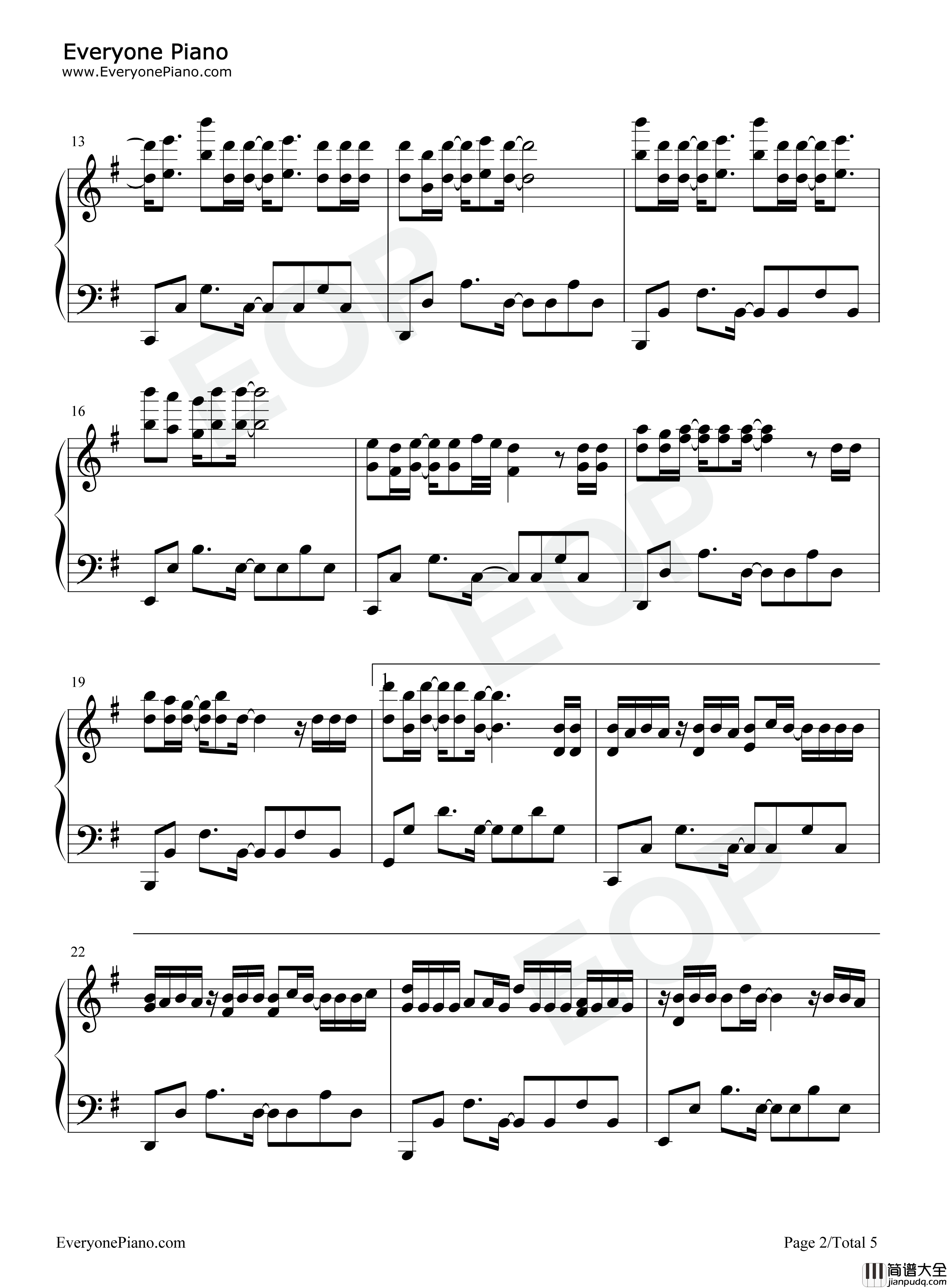 11钢琴谱_队长_黄礼格