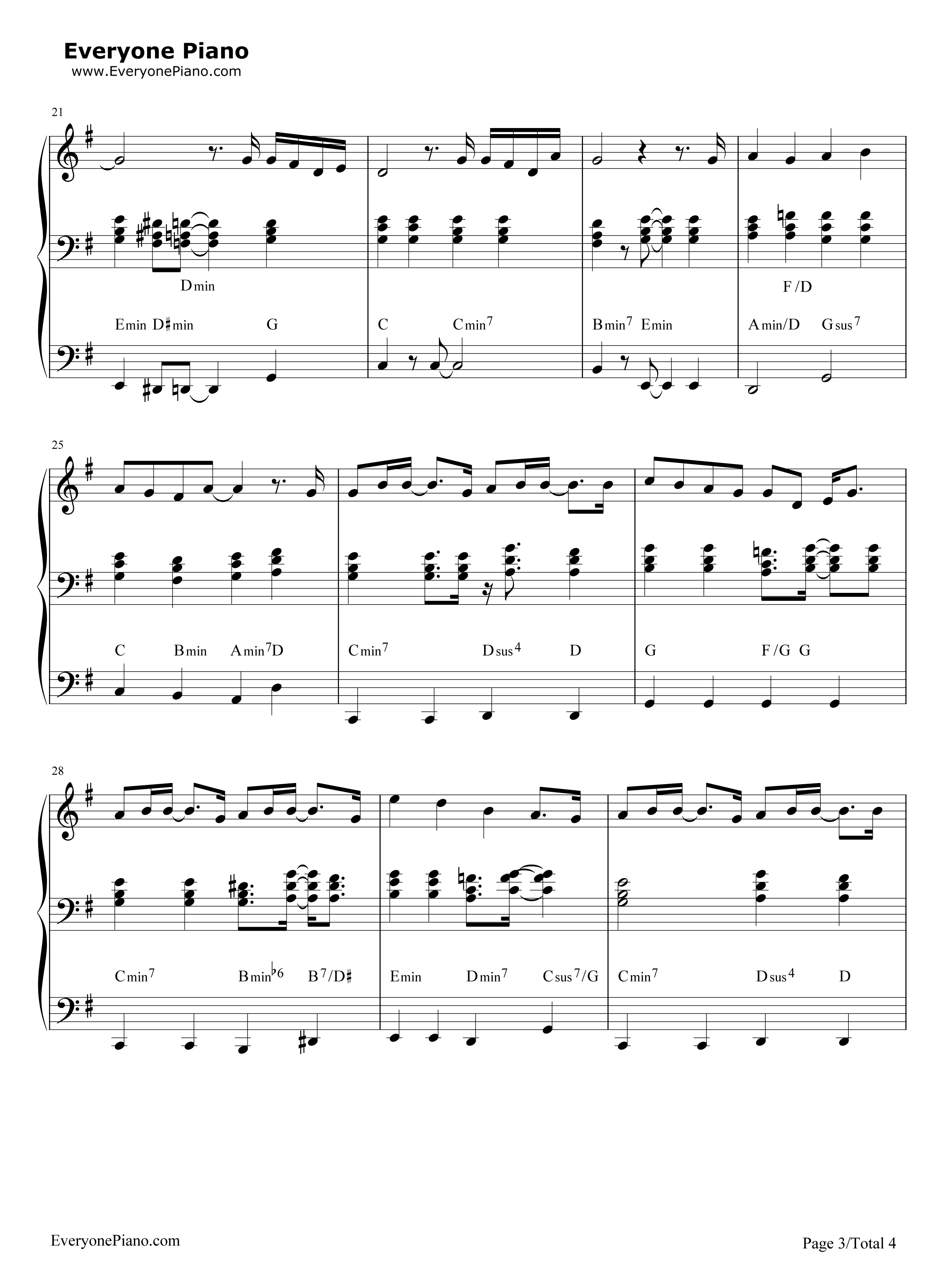 Rain_Stops_Good钢琴谱_初音ミク