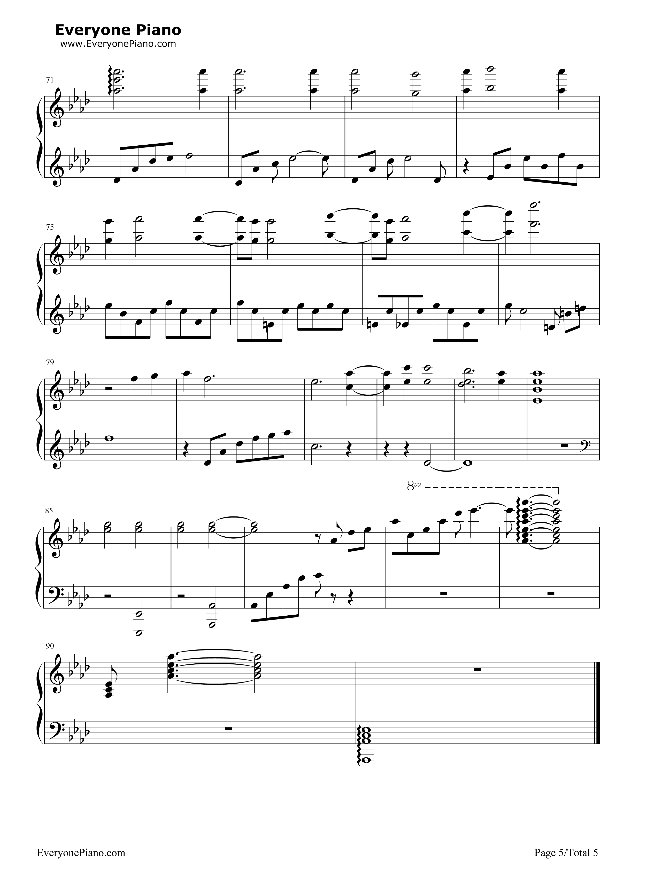 Elemental_World钢琴谱_ChouCho