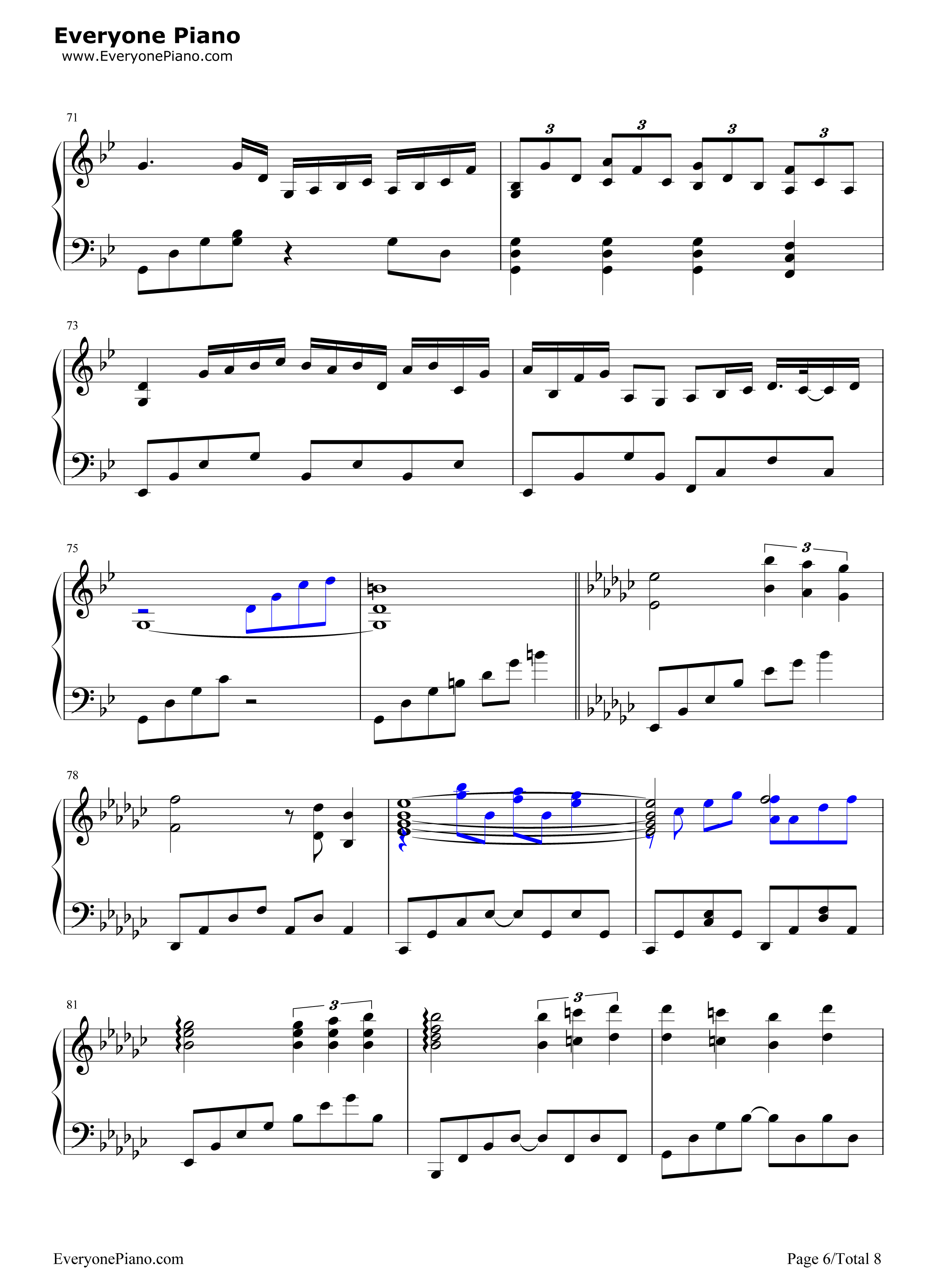 神々が恋した幻想郷钢琴谱_东方Project