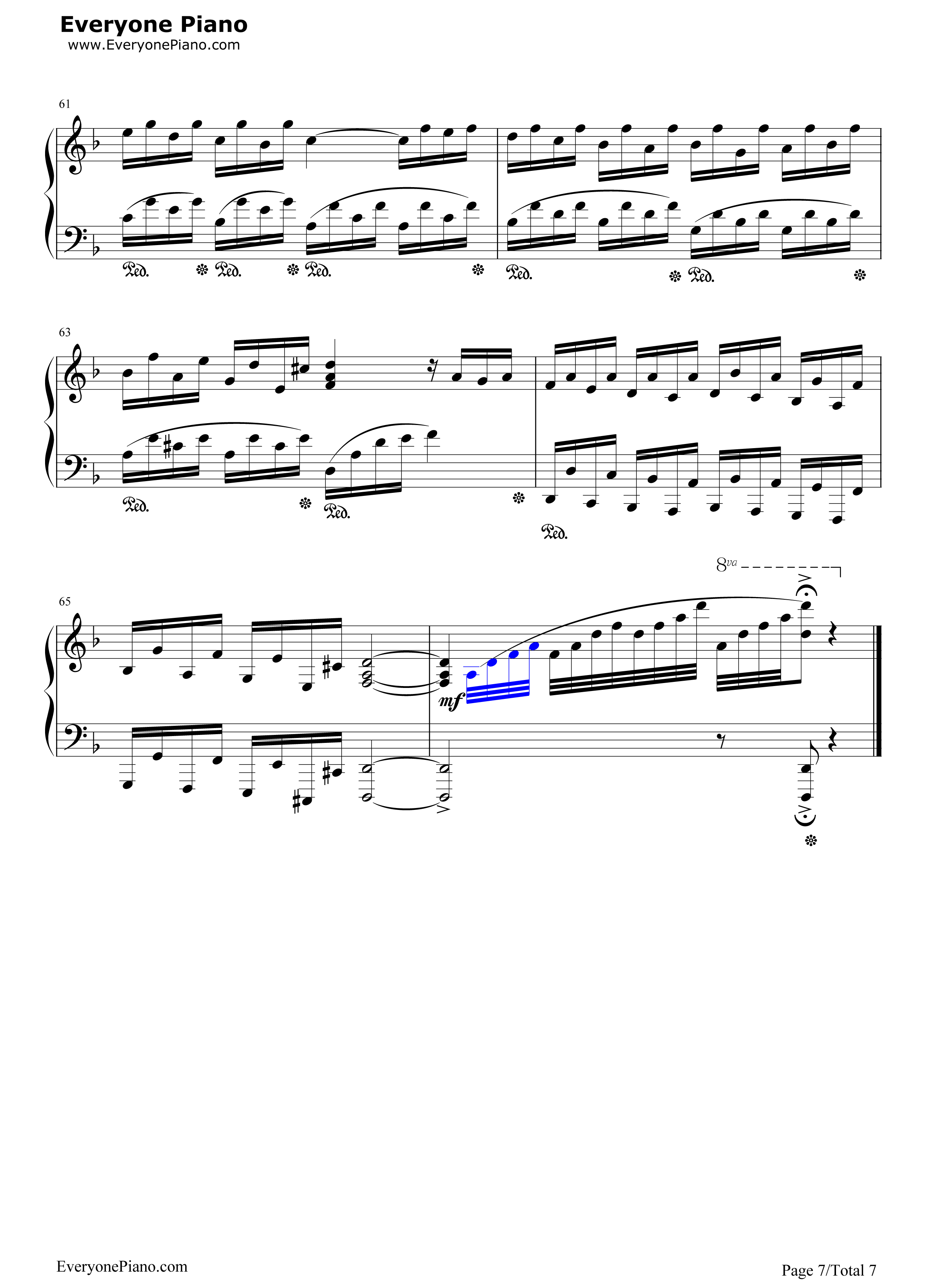 亲亲宝贝钢琴谱_理查德•克莱德曼