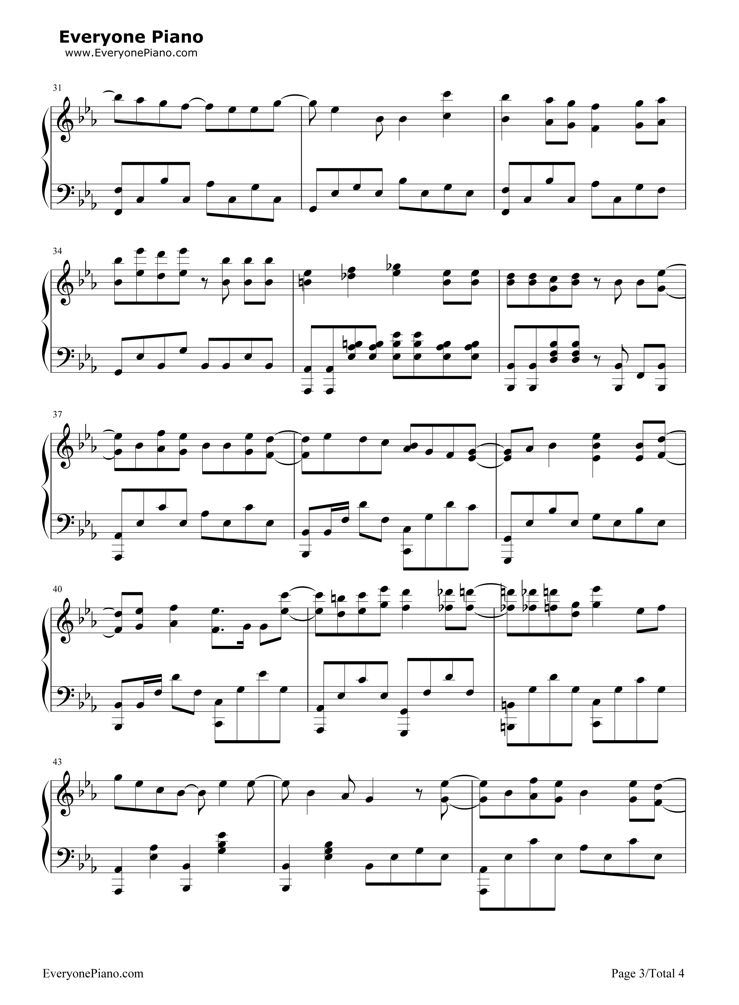 Ray钢琴谱_Bump_of_Chicken_&_初音ミク