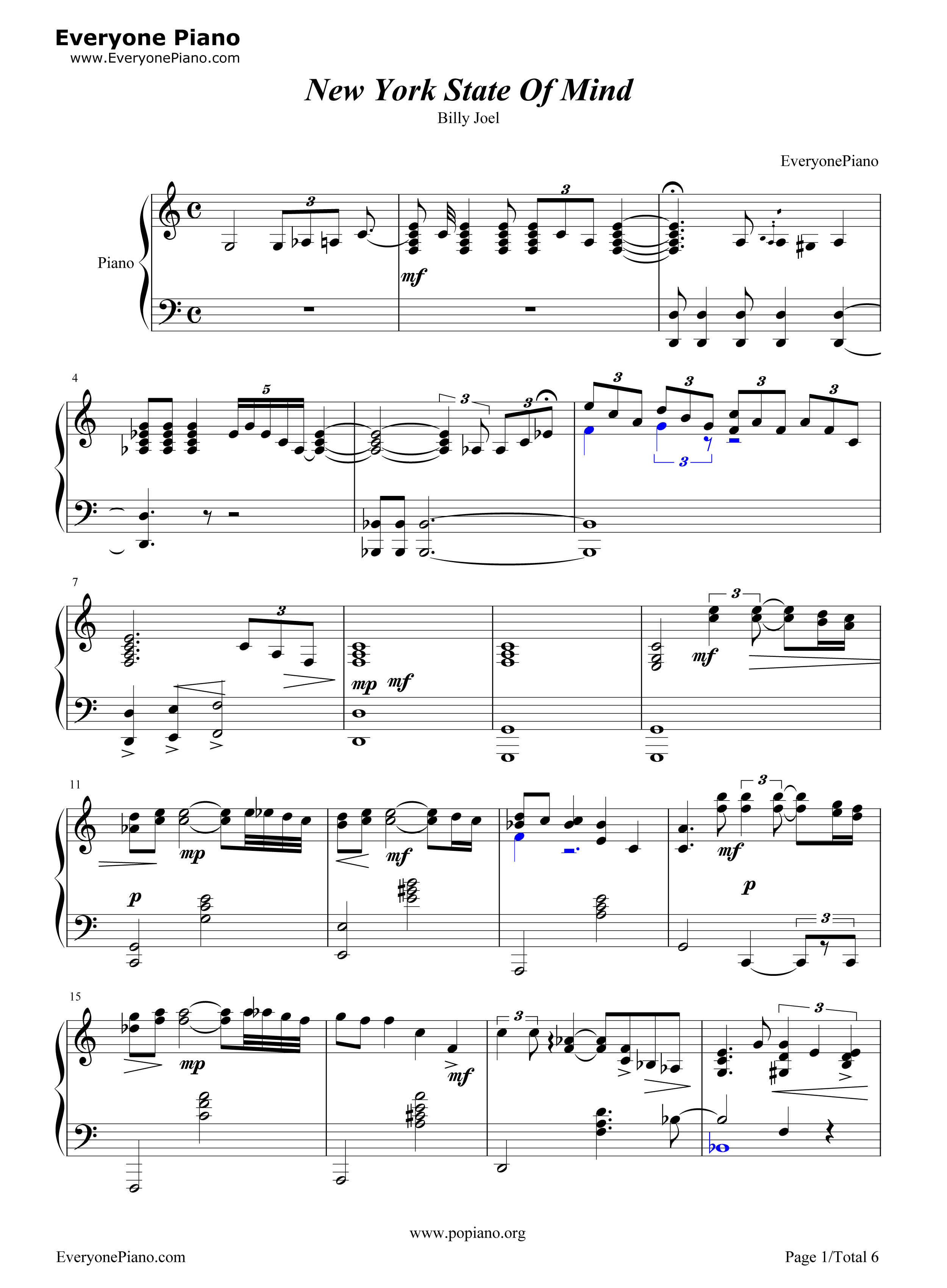 New_York_State_Of_Mind_钢琴谱_Billy_Joel