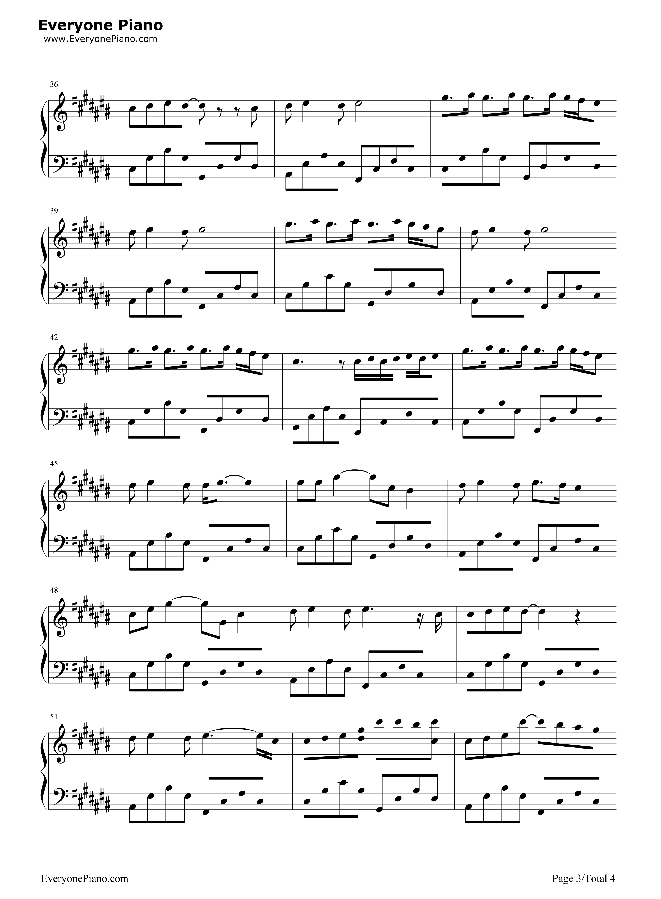 Listen钢琴谱_ONE_OK_ROCK_ft._Avril_Lavigne