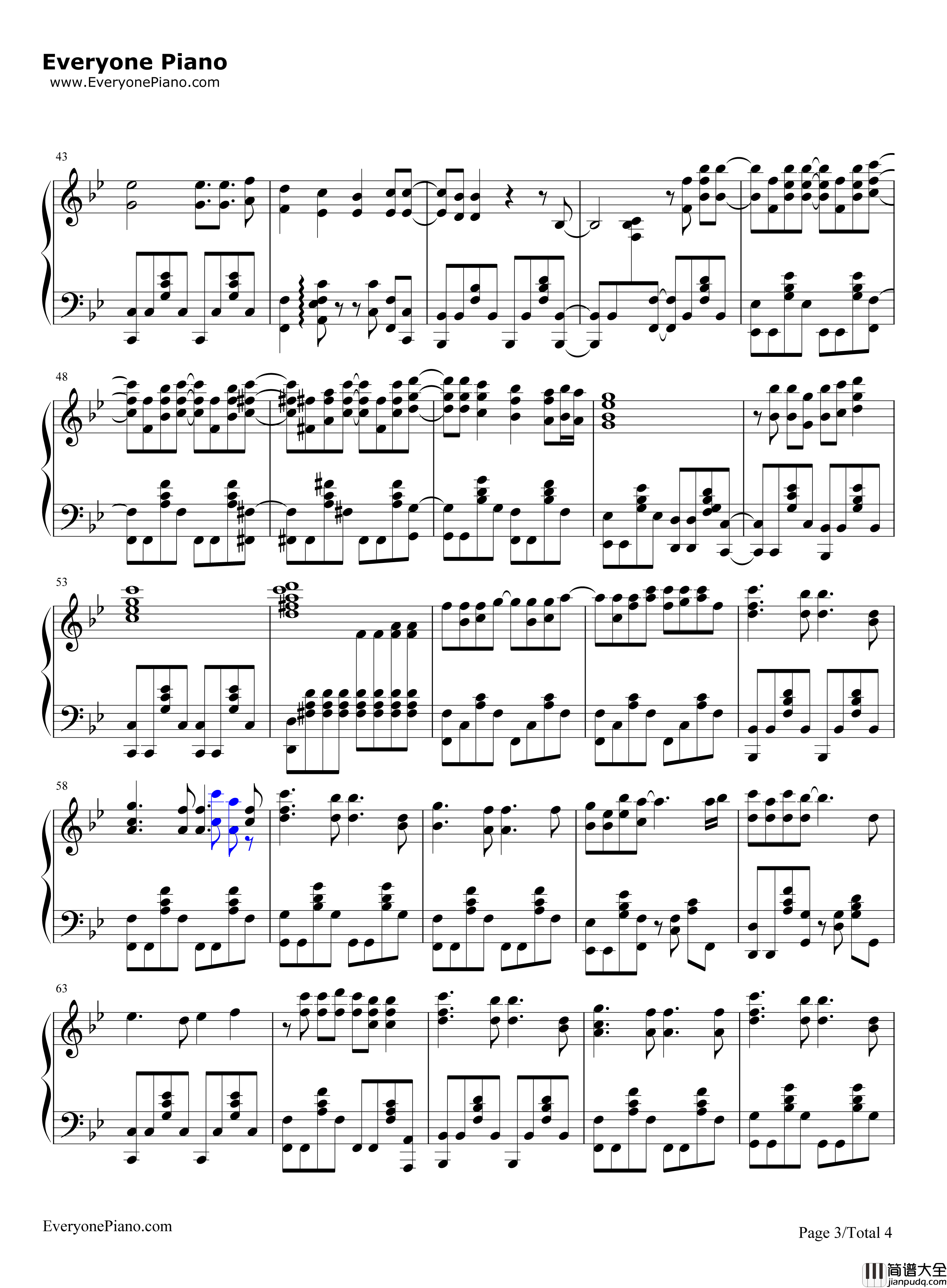 相遇天使钢琴谱_放课后ティータイム