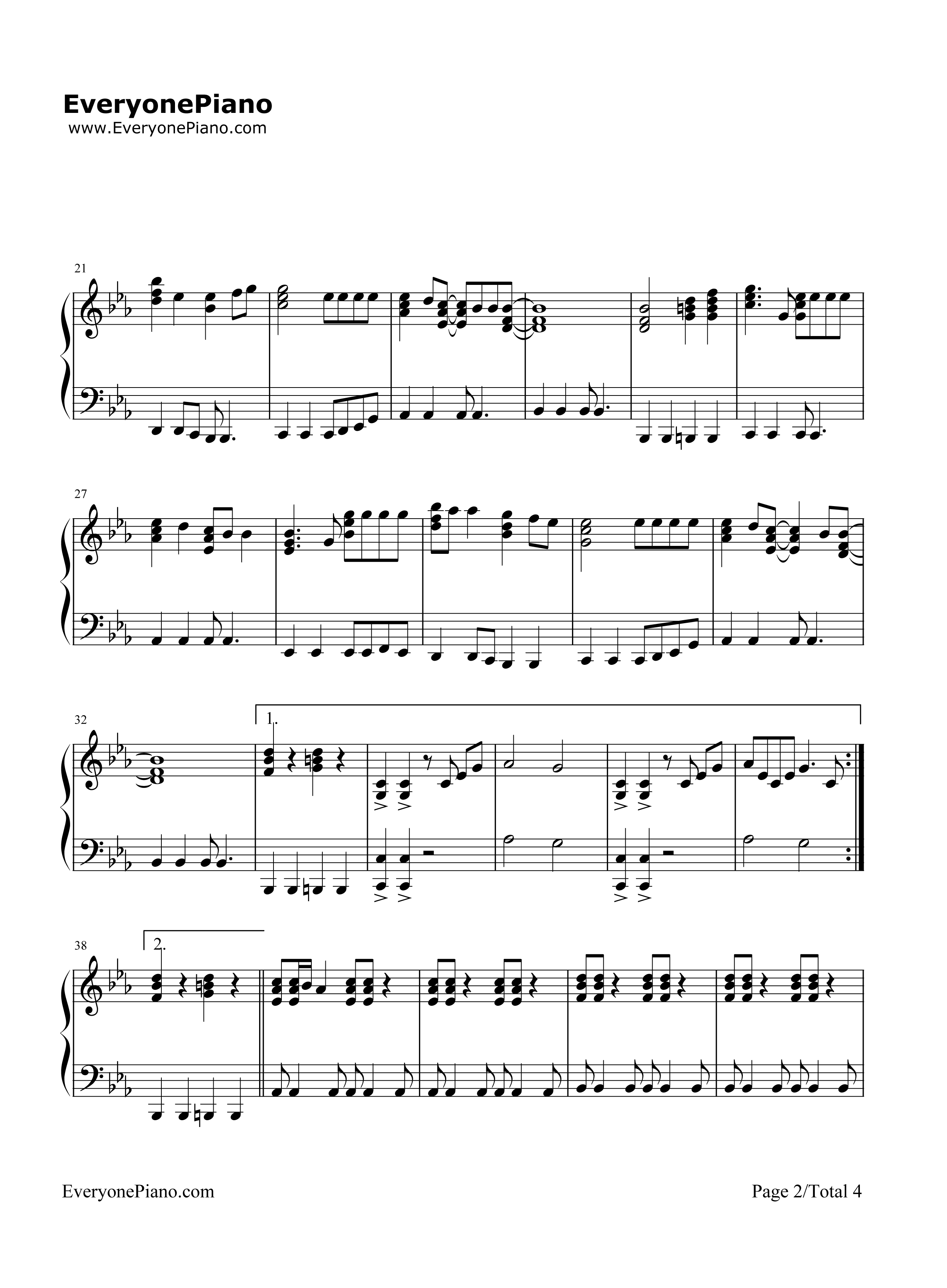 It's_My_Life钢琴谱_Bonjovi