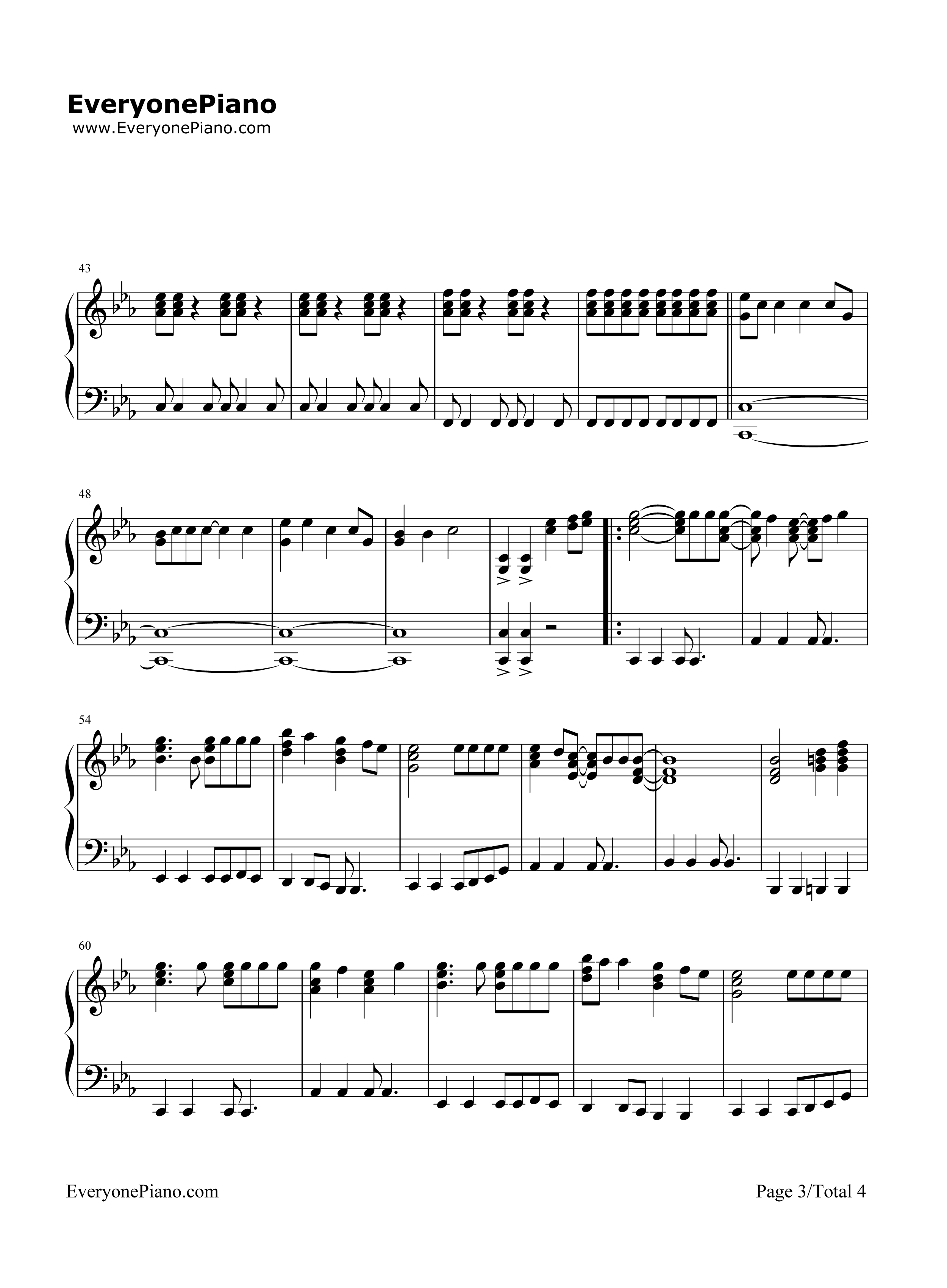 It's_My_Life钢琴谱_Bonjovi