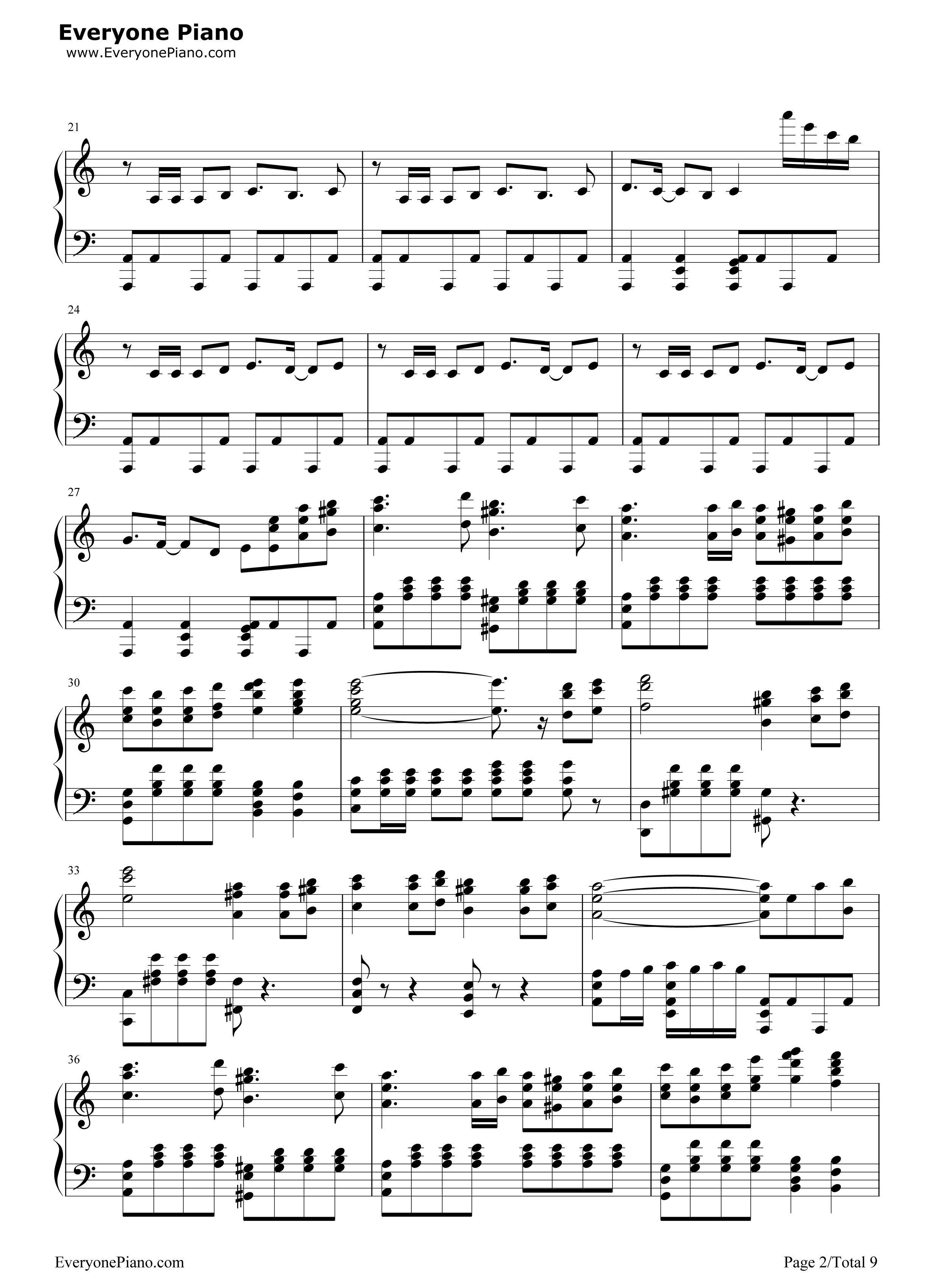 劲乐团V3钢琴谱_BeautifulDay