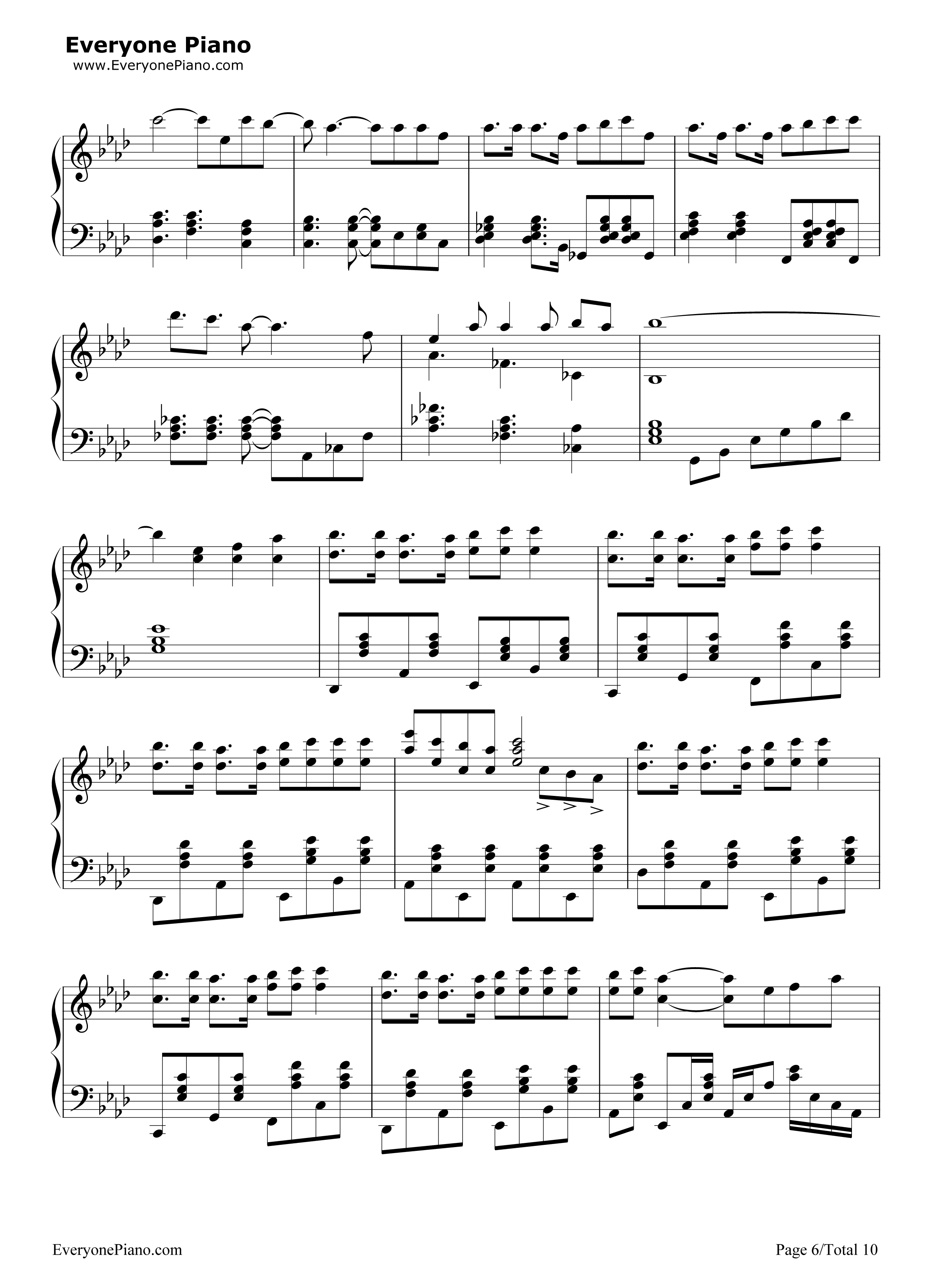 神のまにまに钢琴谱_初音未来_镜音双子_GUMI