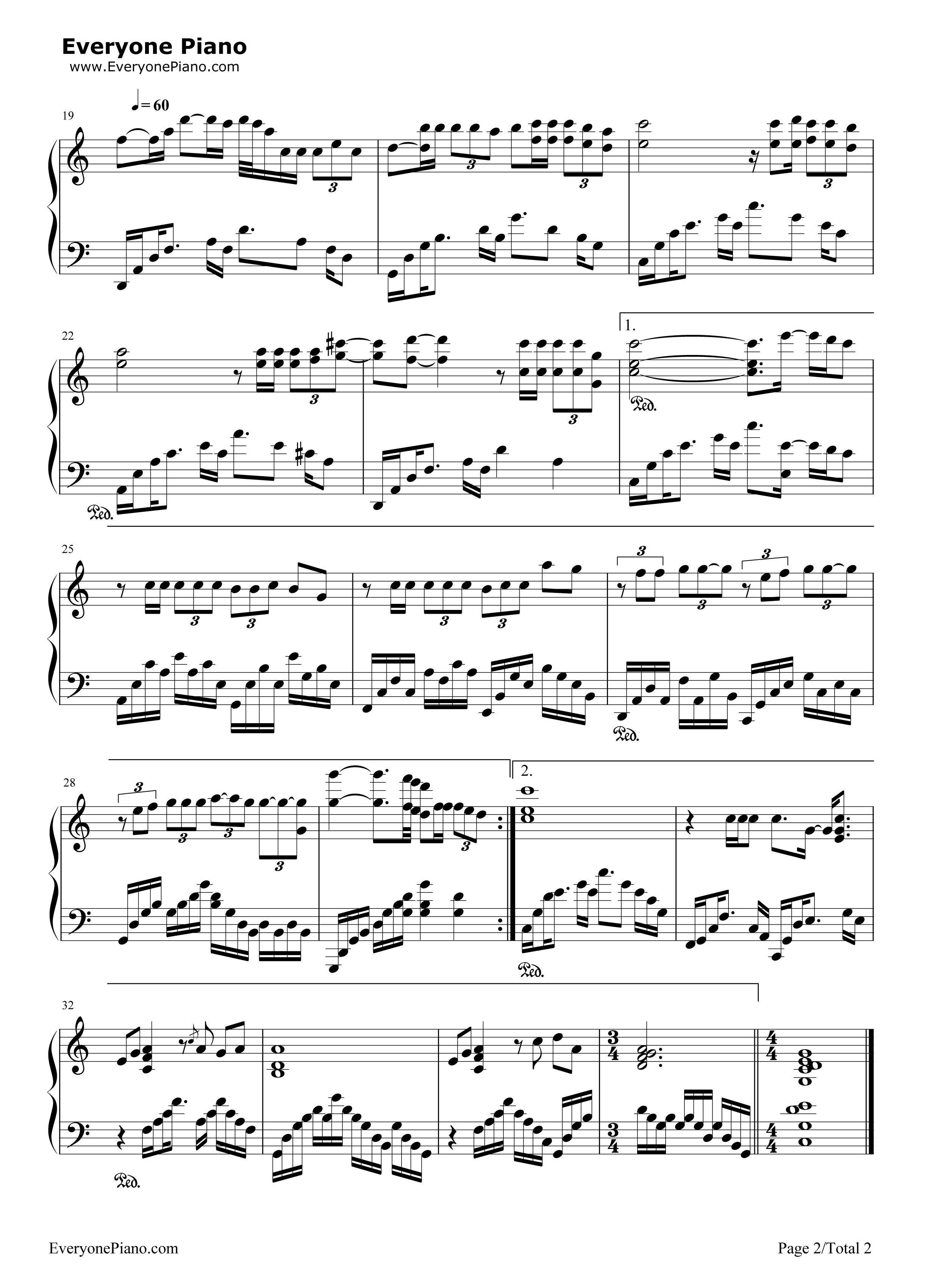 真情真美钢琴谱_孙楠_许茹芸