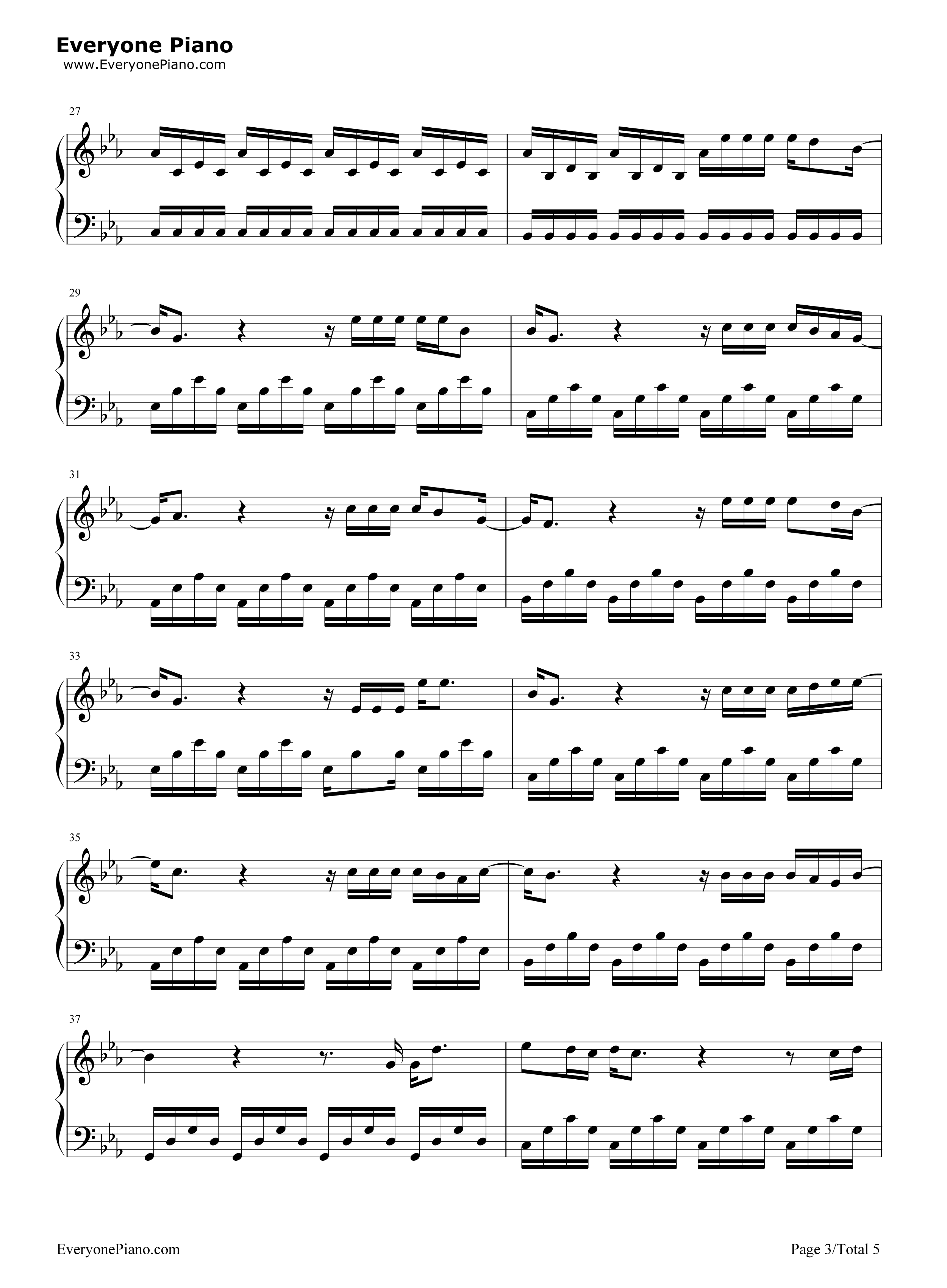 遇见你钢琴谱_牛奶咖啡