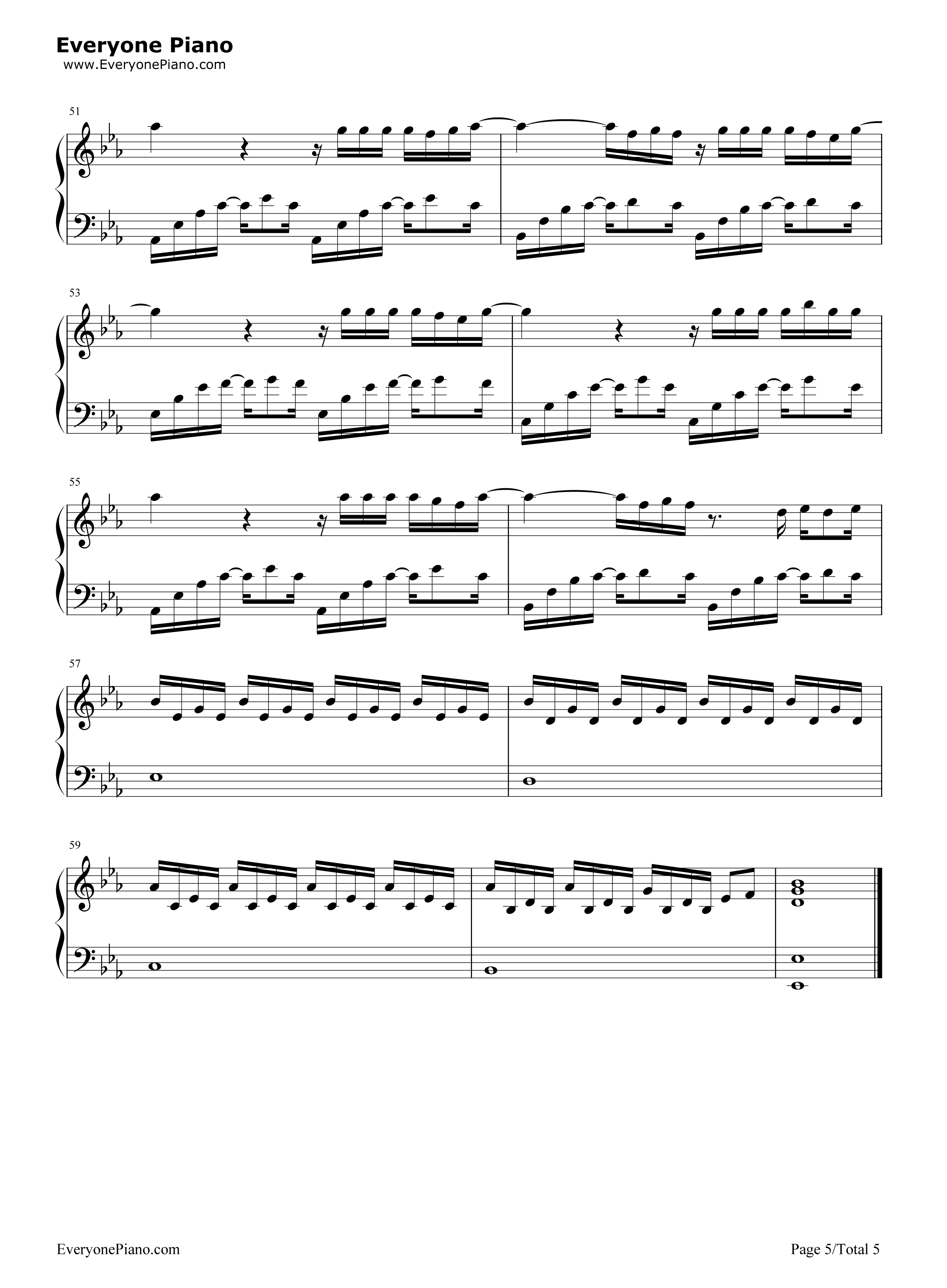 遇见你钢琴谱_牛奶咖啡