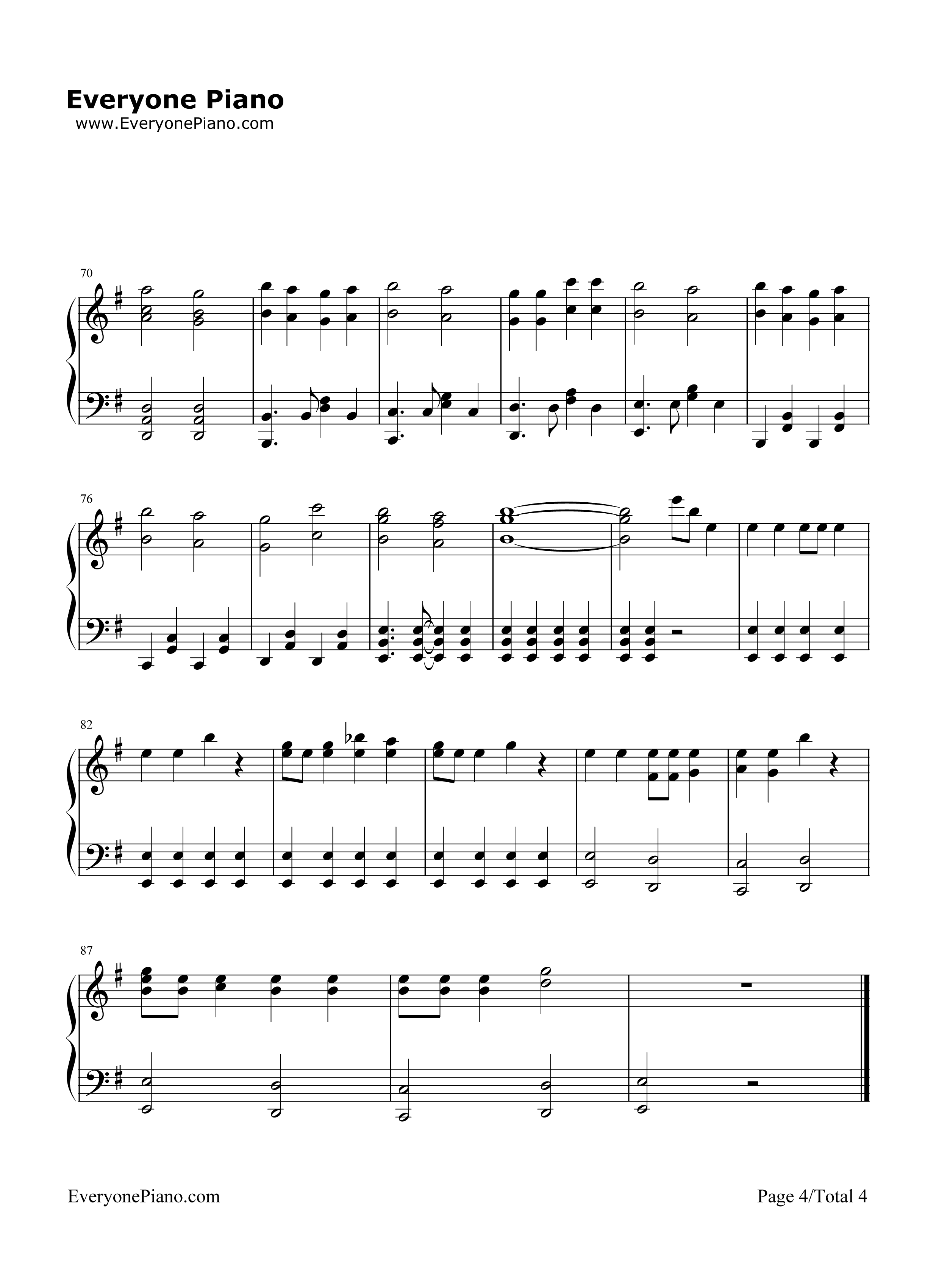 Los!_Los!_Los!钢琴谱_谭雅•提古雷查夫（CV：悠木碧）