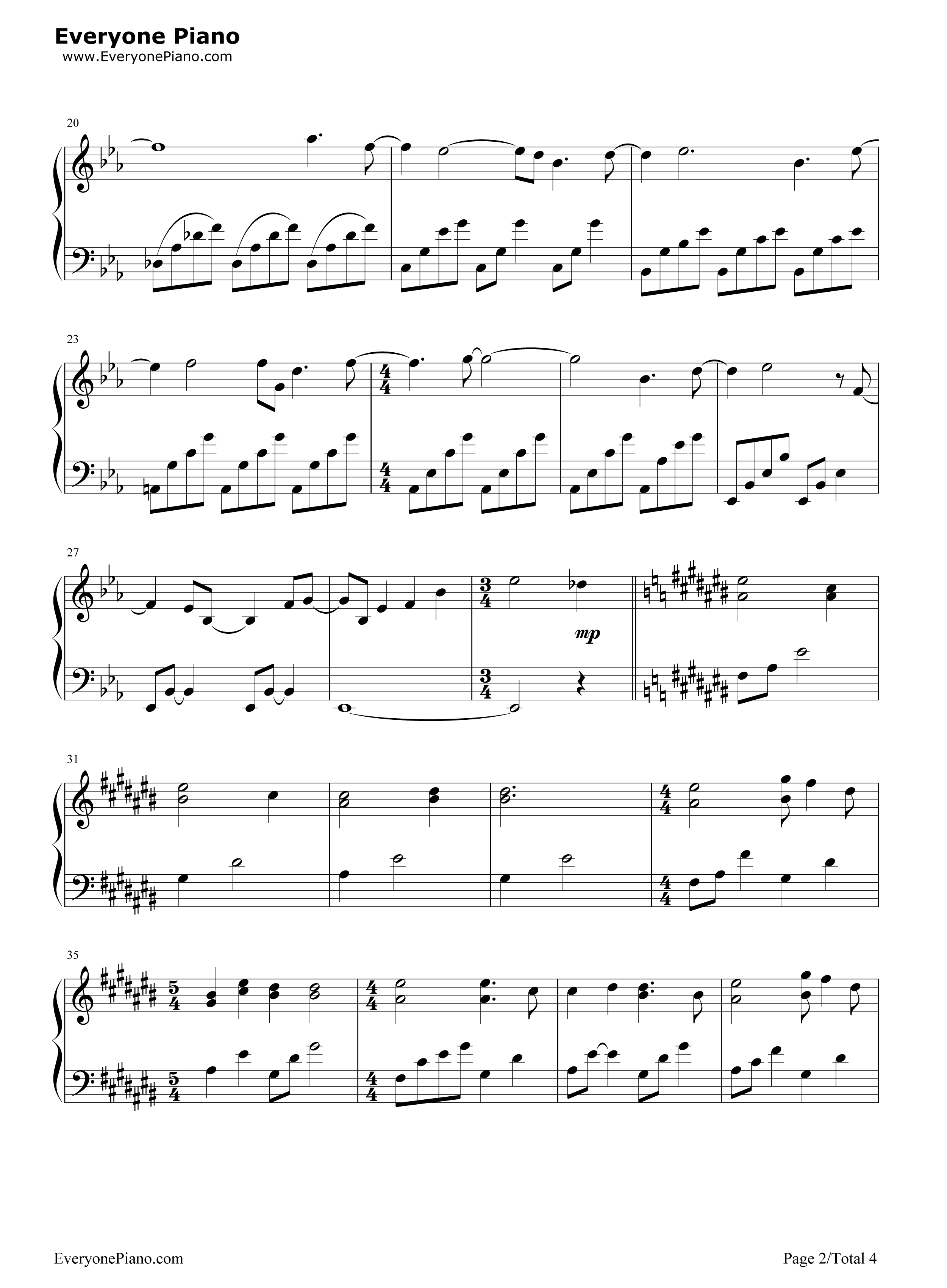 旅钢琴谱_麻枝准