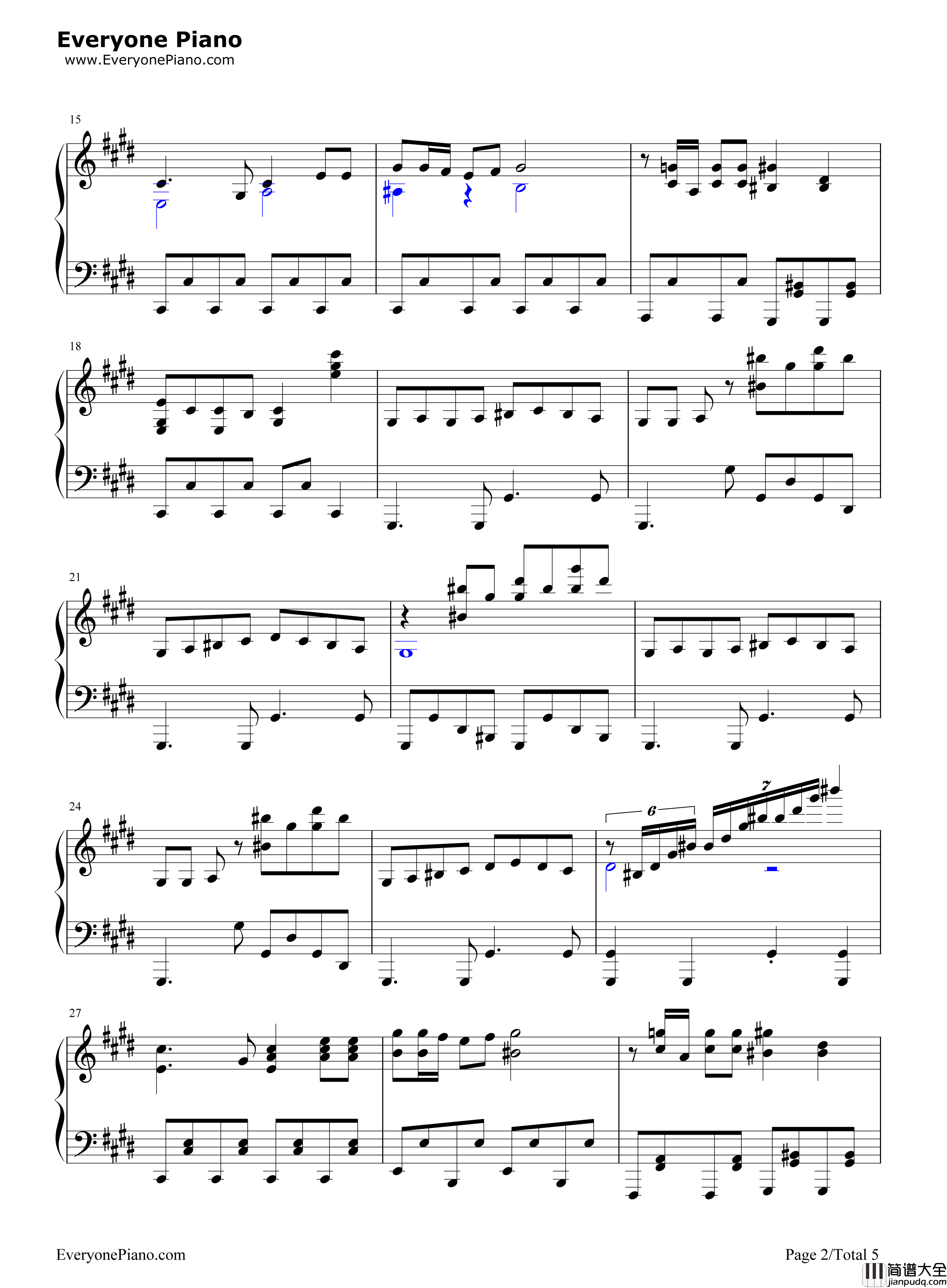 恋は浑沌の隷也钢琴谱_田中秀