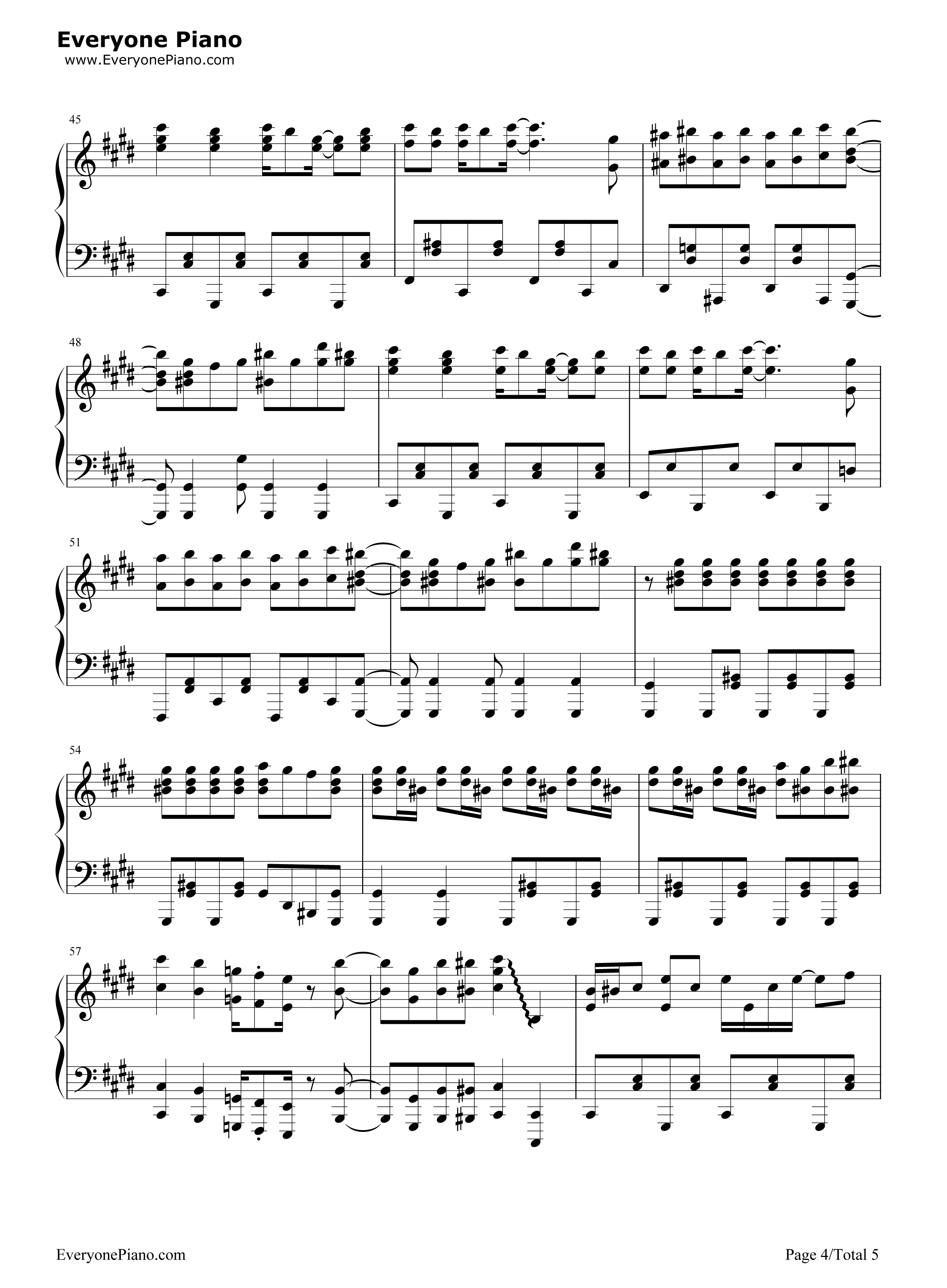 恋は浑沌の隷也钢琴谱_田中秀