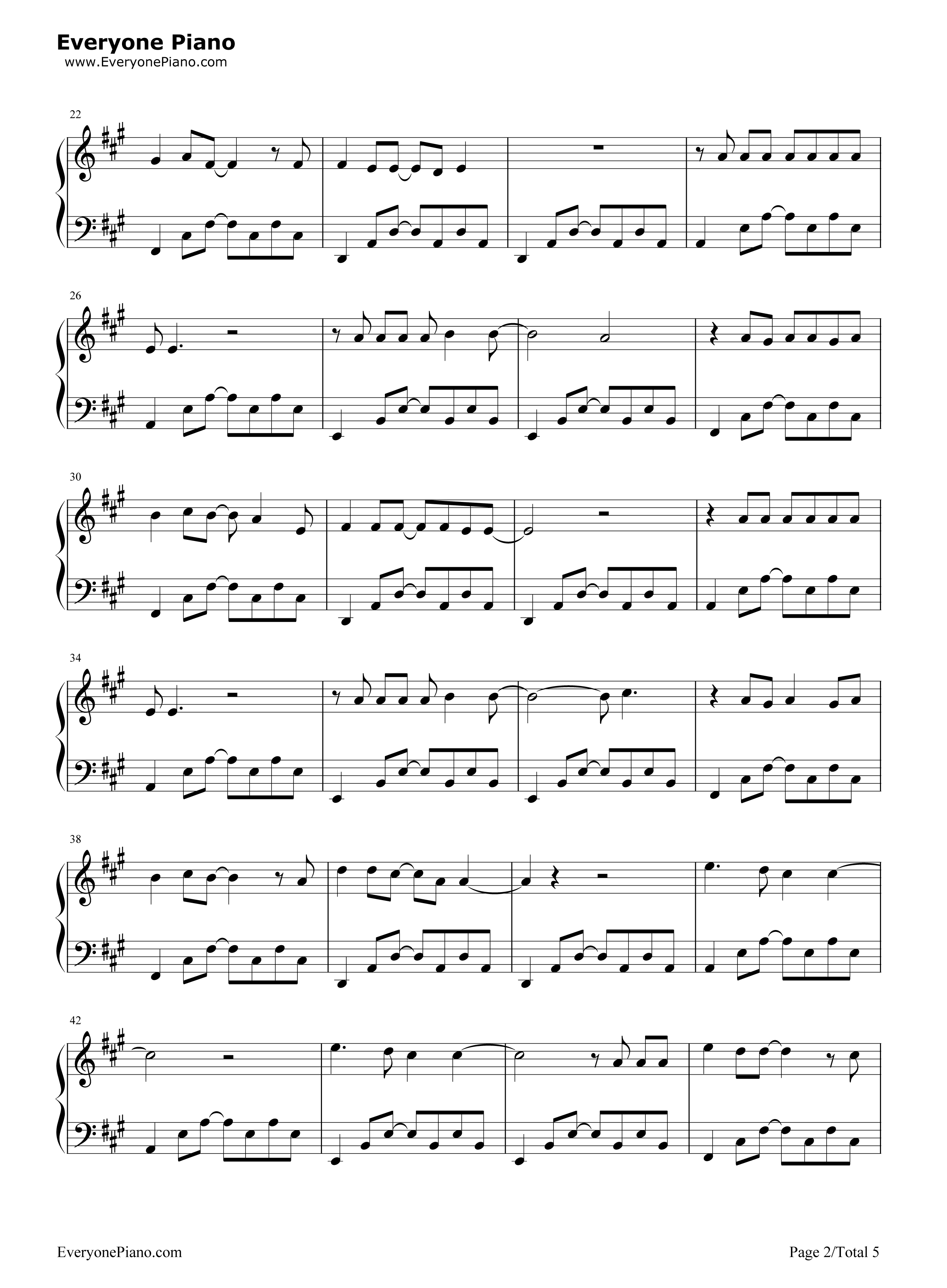 漂流爱情钢琴谱_Michael_Learns_To_Rock_杨斯捷