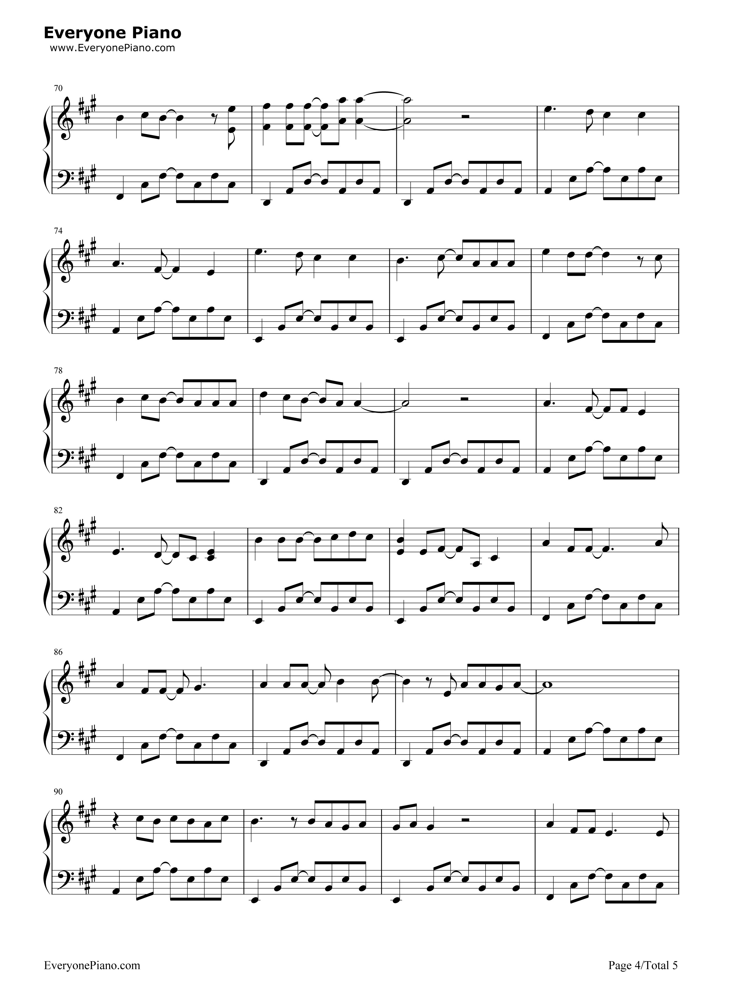 漂流爱情钢琴谱_Michael_Learns_To_Rock_杨斯捷