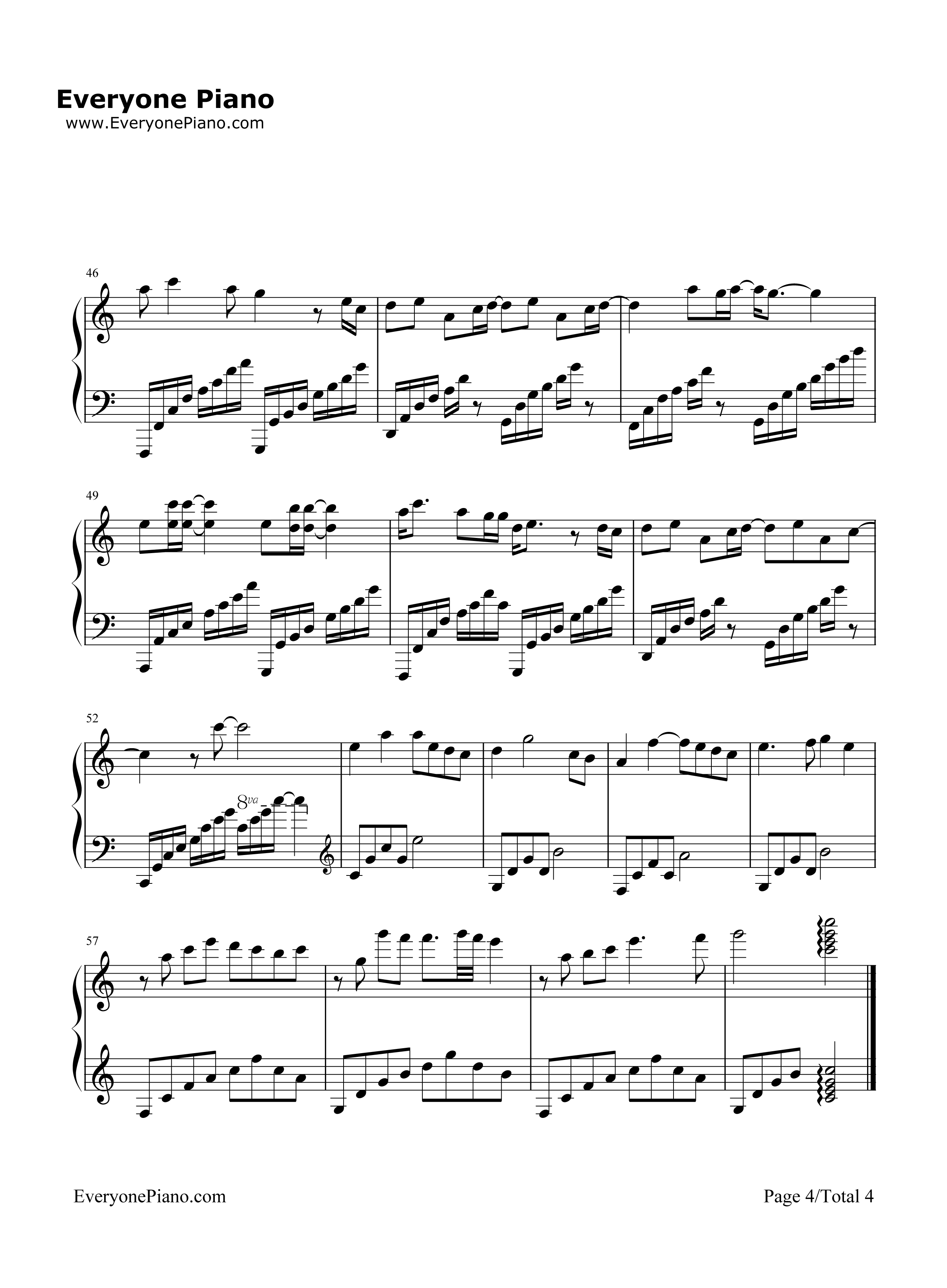 夙念钢琴谱_郁可唯