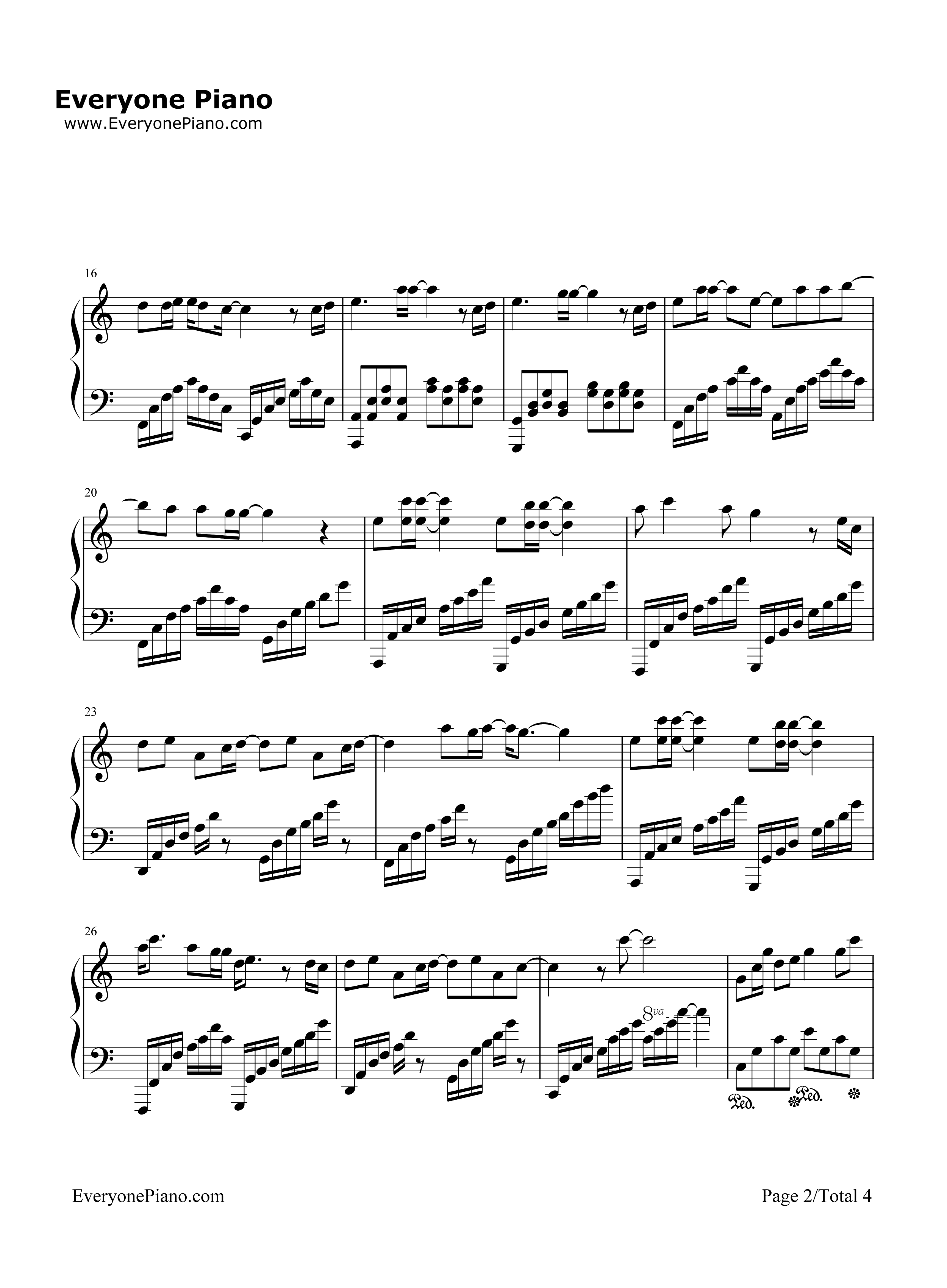 夙念钢琴谱_郁可唯