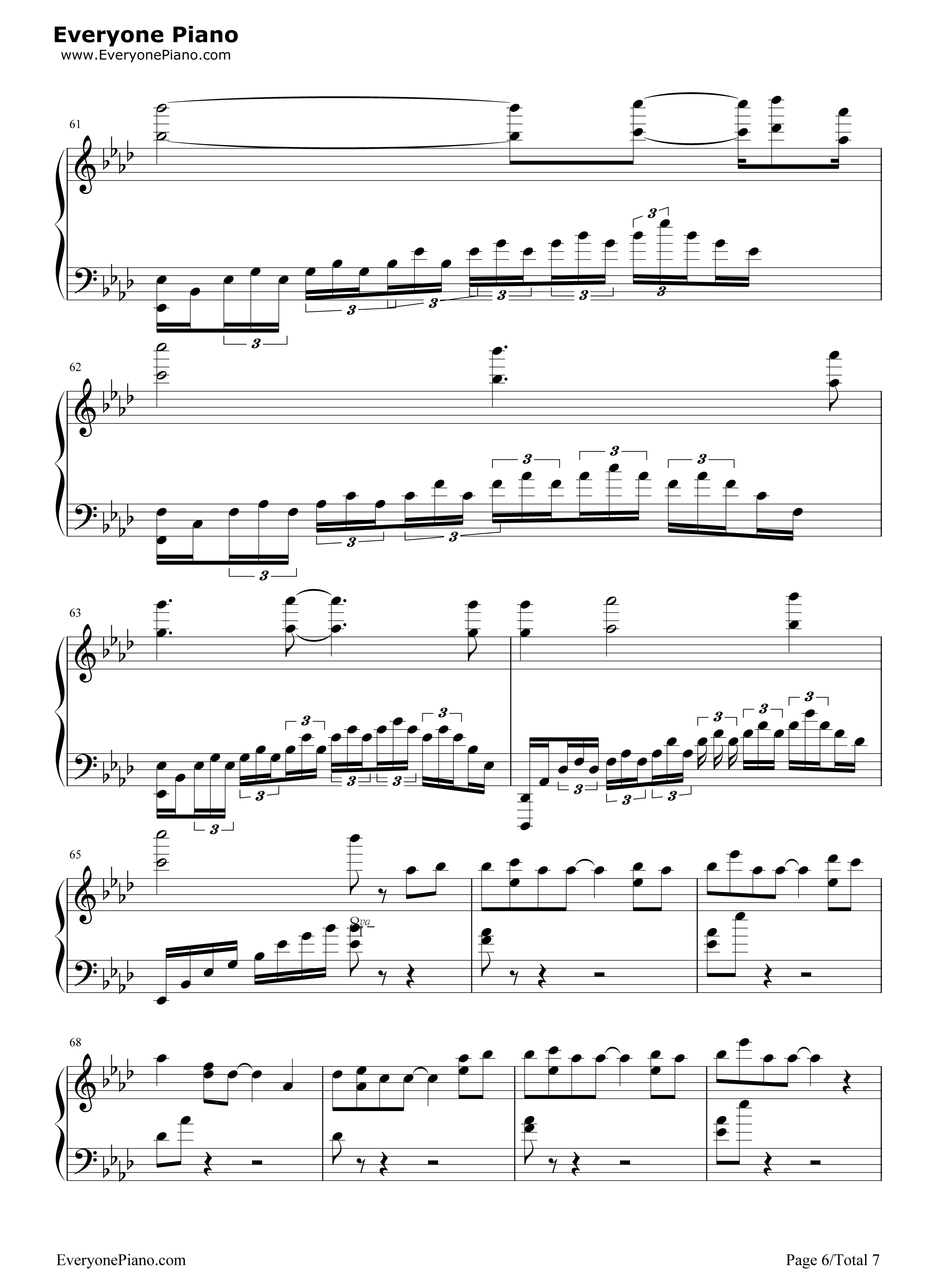 我心永恒钢琴谱_席琳·迪翁