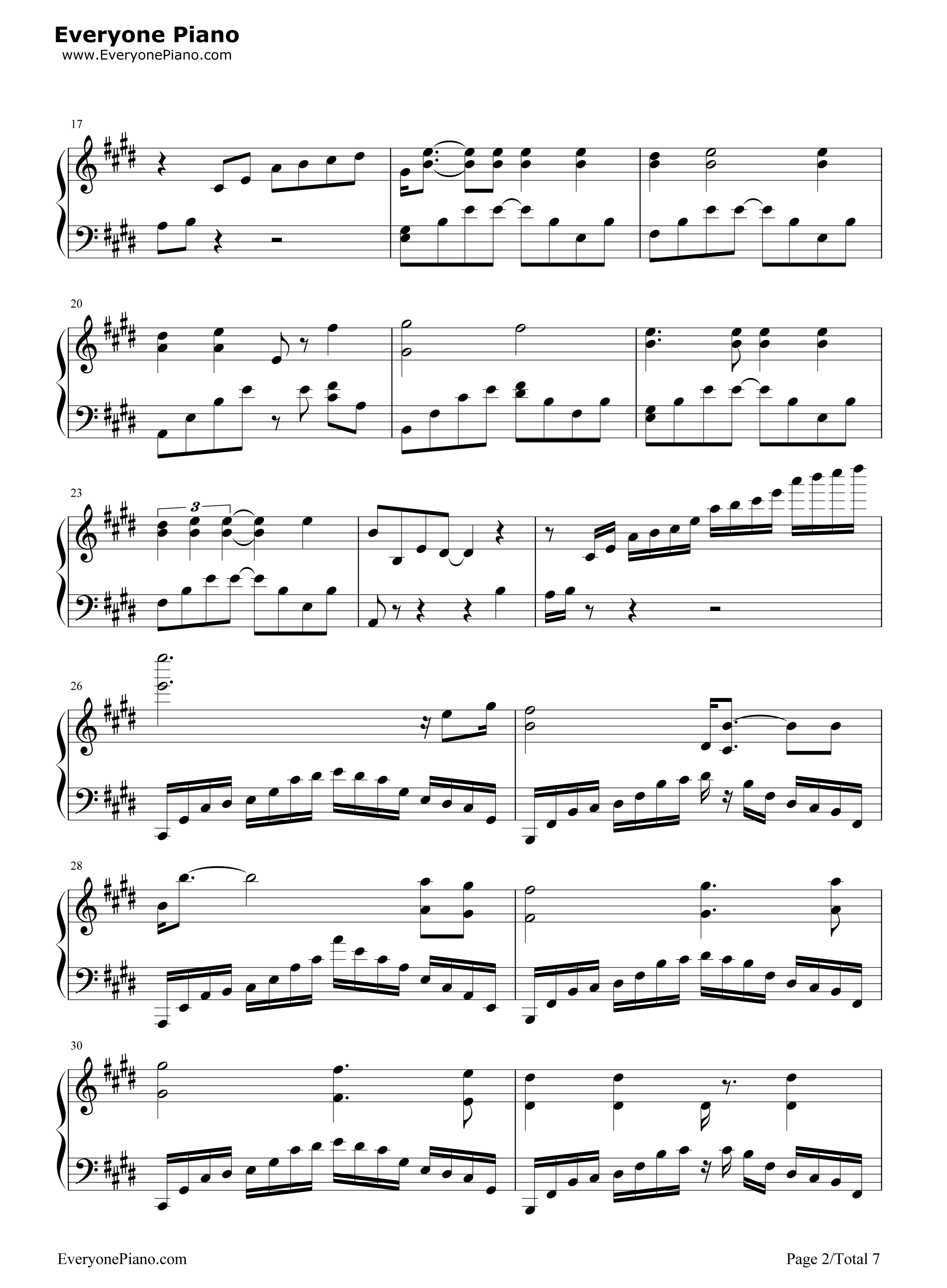 我心永恒钢琴谱_席琳·迪翁