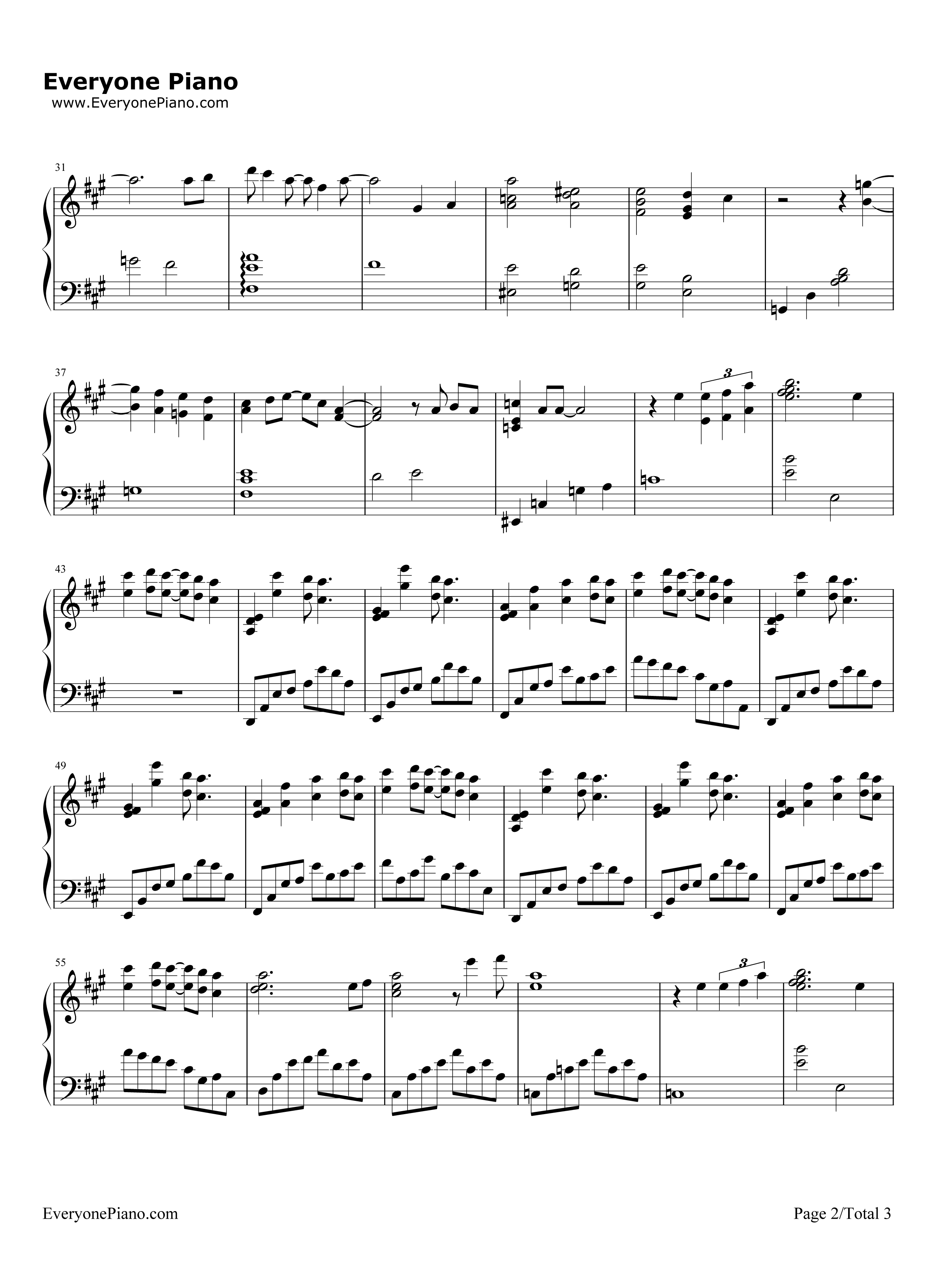 こんなに近くで钢琴谱_Crystal_Kay