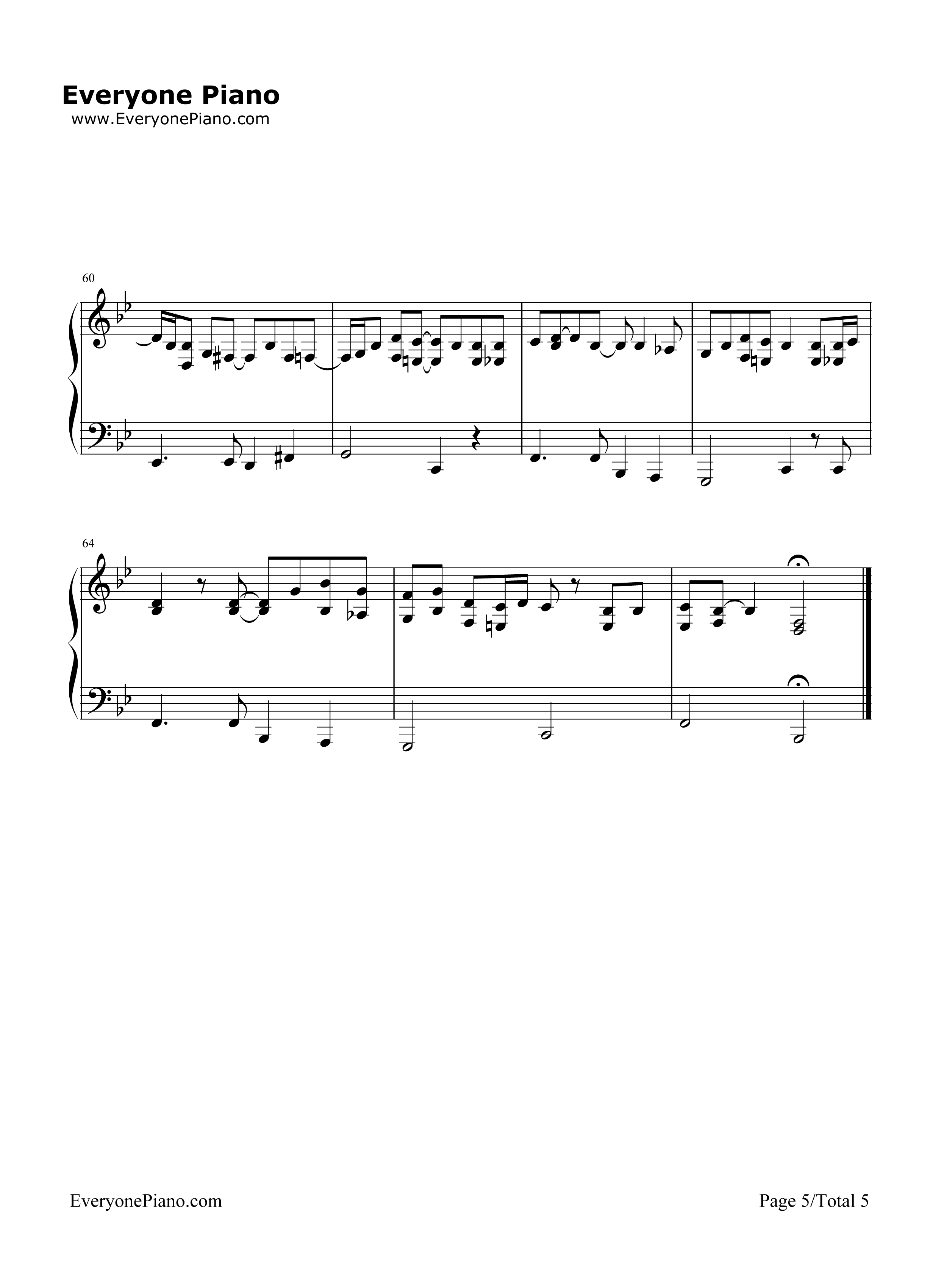 Don't_Know_Why钢琴谱_Norah_Jones　_诺拉·琼斯