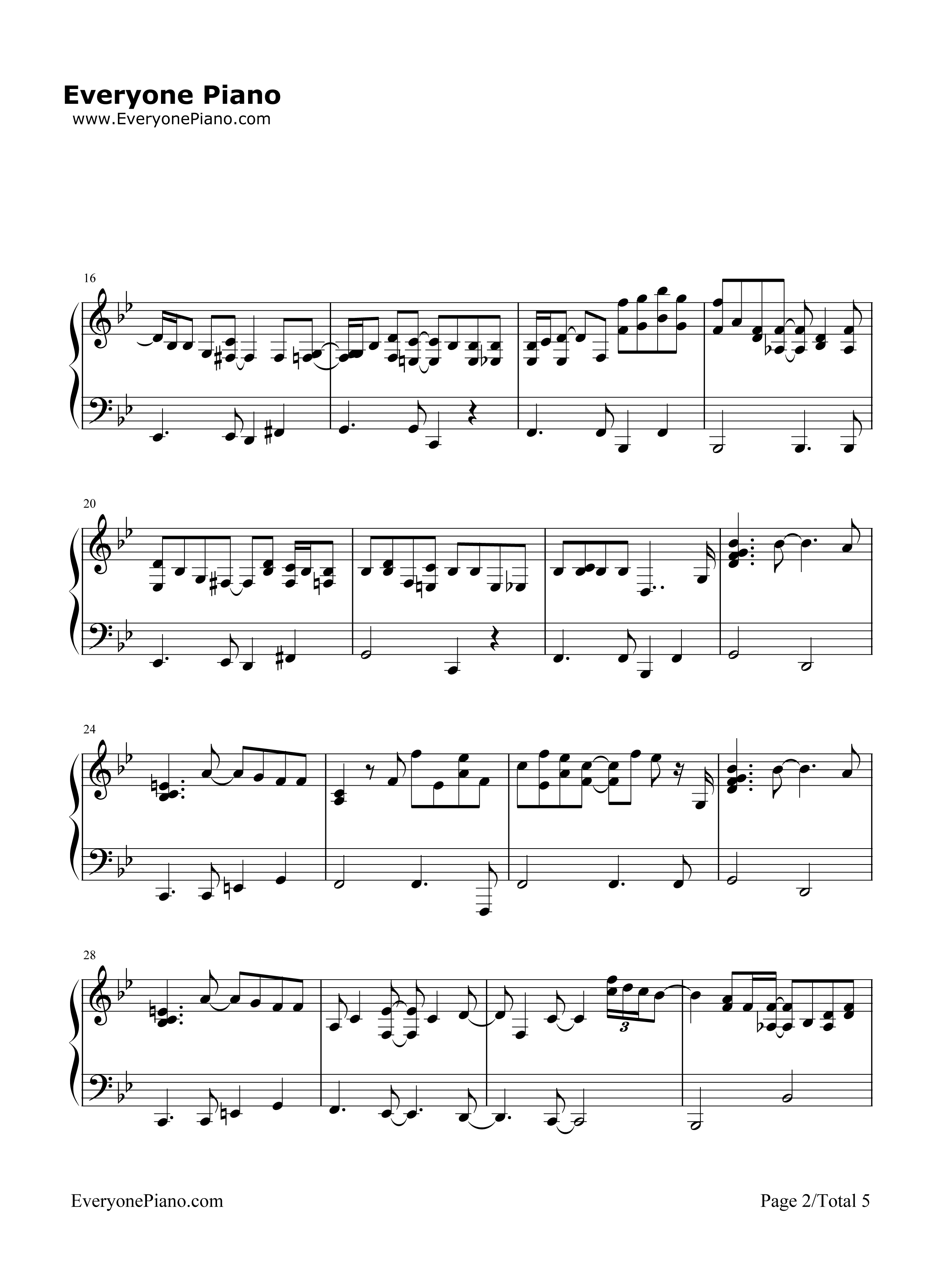 Don't_Know_Why钢琴谱_Norah_Jones　_诺拉·琼斯