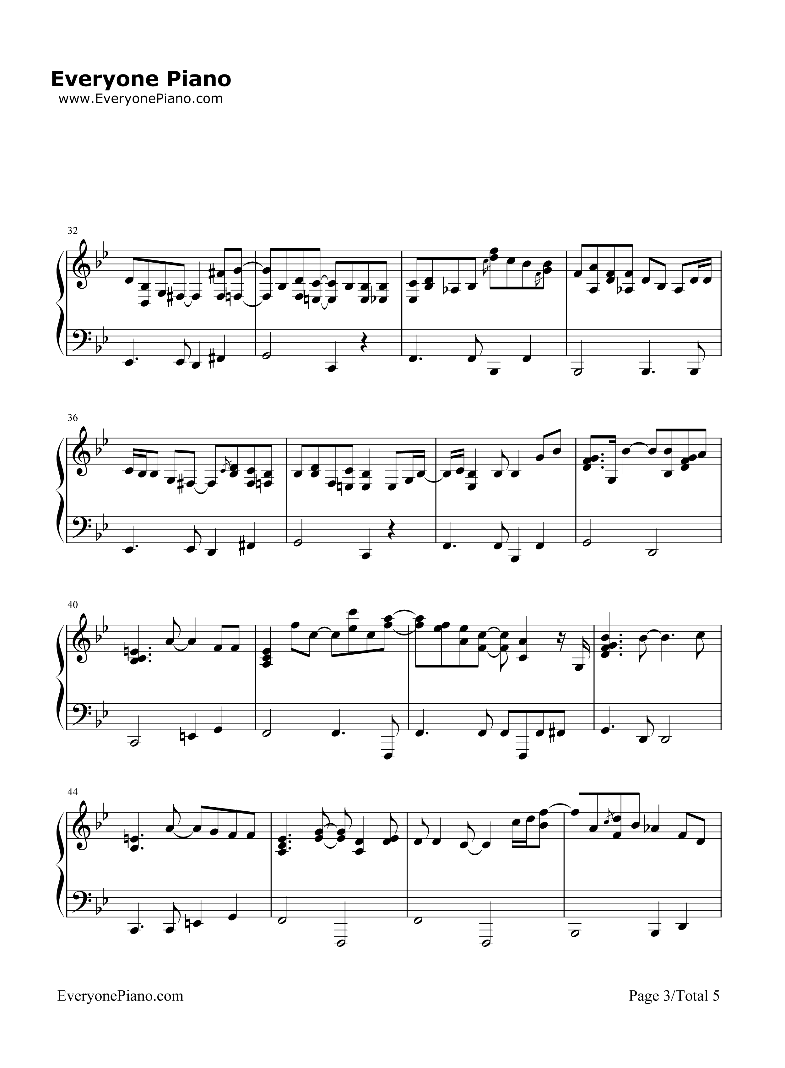 Don't_Know_Why钢琴谱_Norah_Jones　_诺拉·琼斯