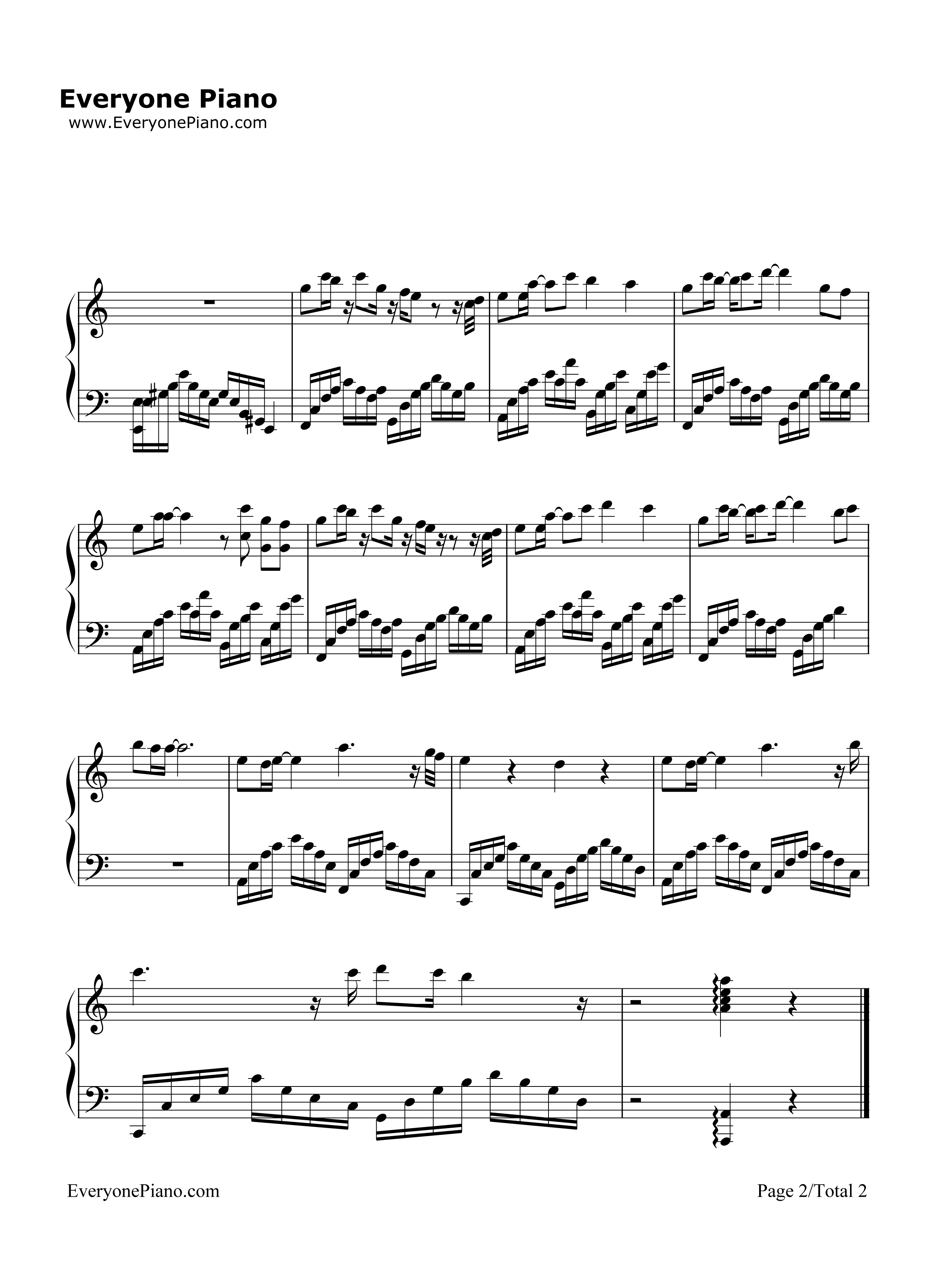 星之扉钢琴谱_根岸さとり