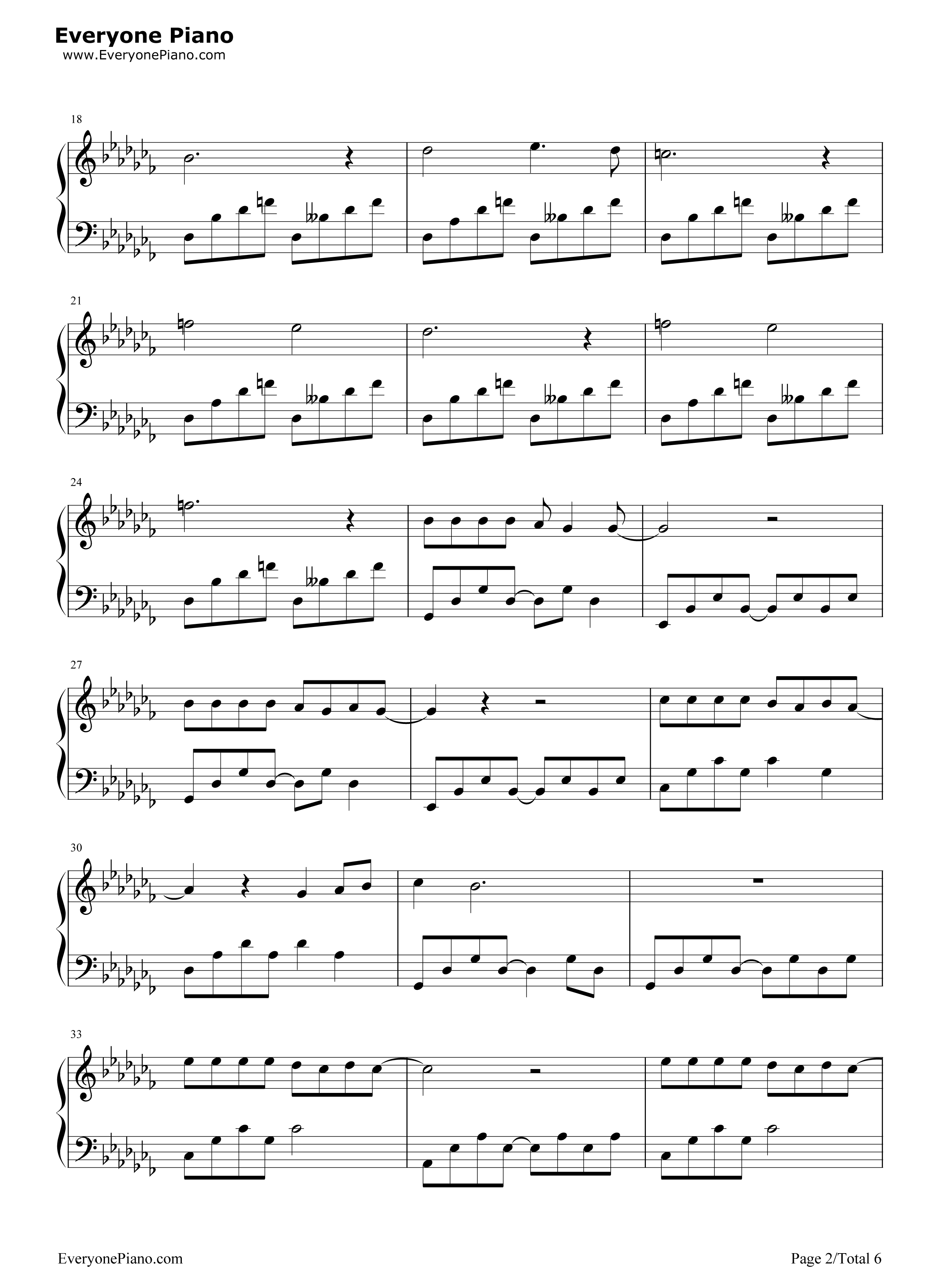 春风十里不如你钢琴谱_李健